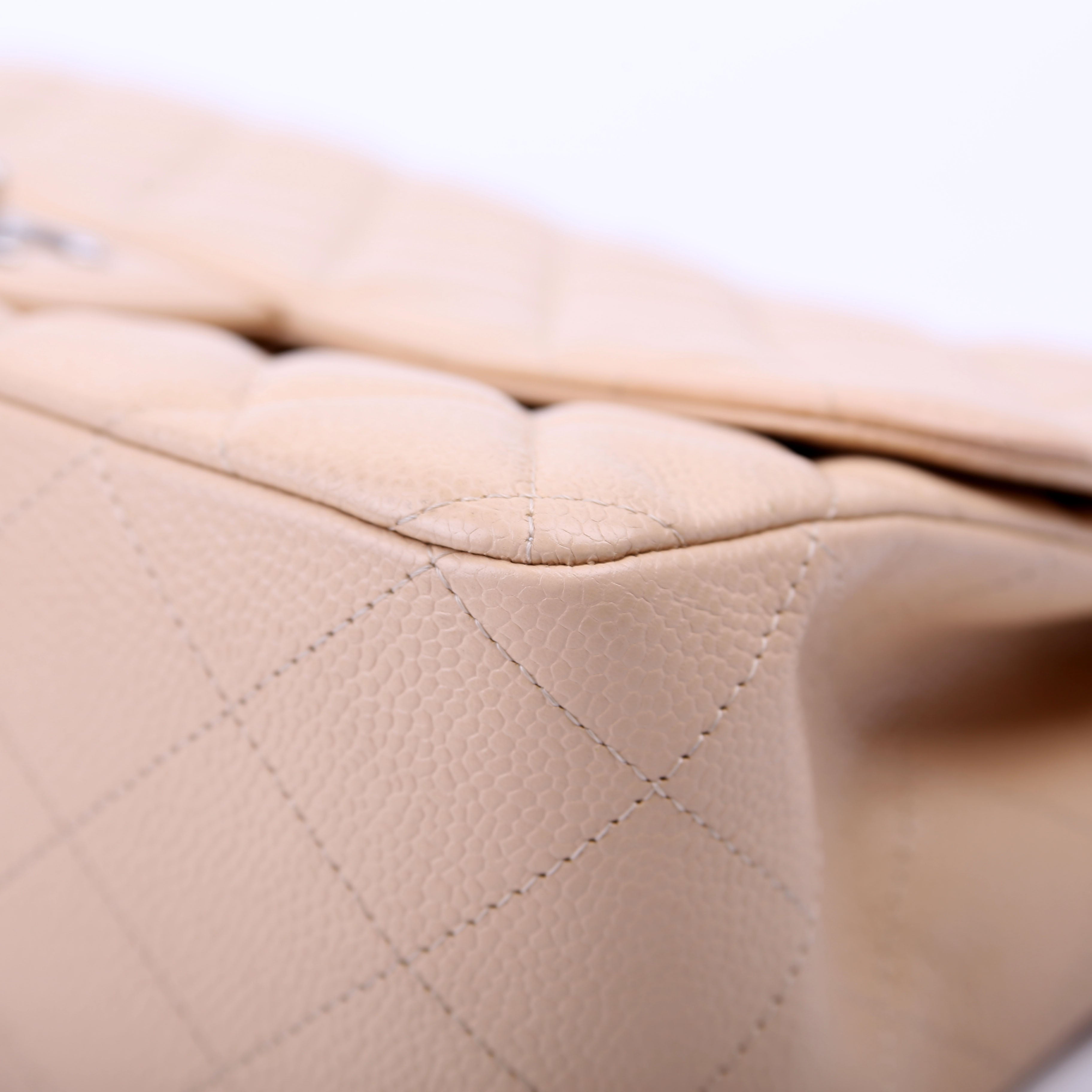 Chanel Classic Flap Jumbo Caviar Beige