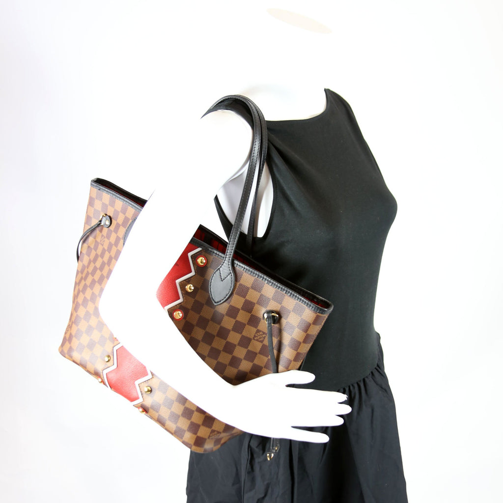 Louis Vuitton Neverfull With Wallet MM Karakoram Ebene