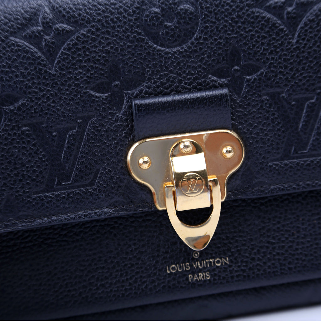 Louis Vuitton Vavin Chain Wallet Empreinte Old Model Black
