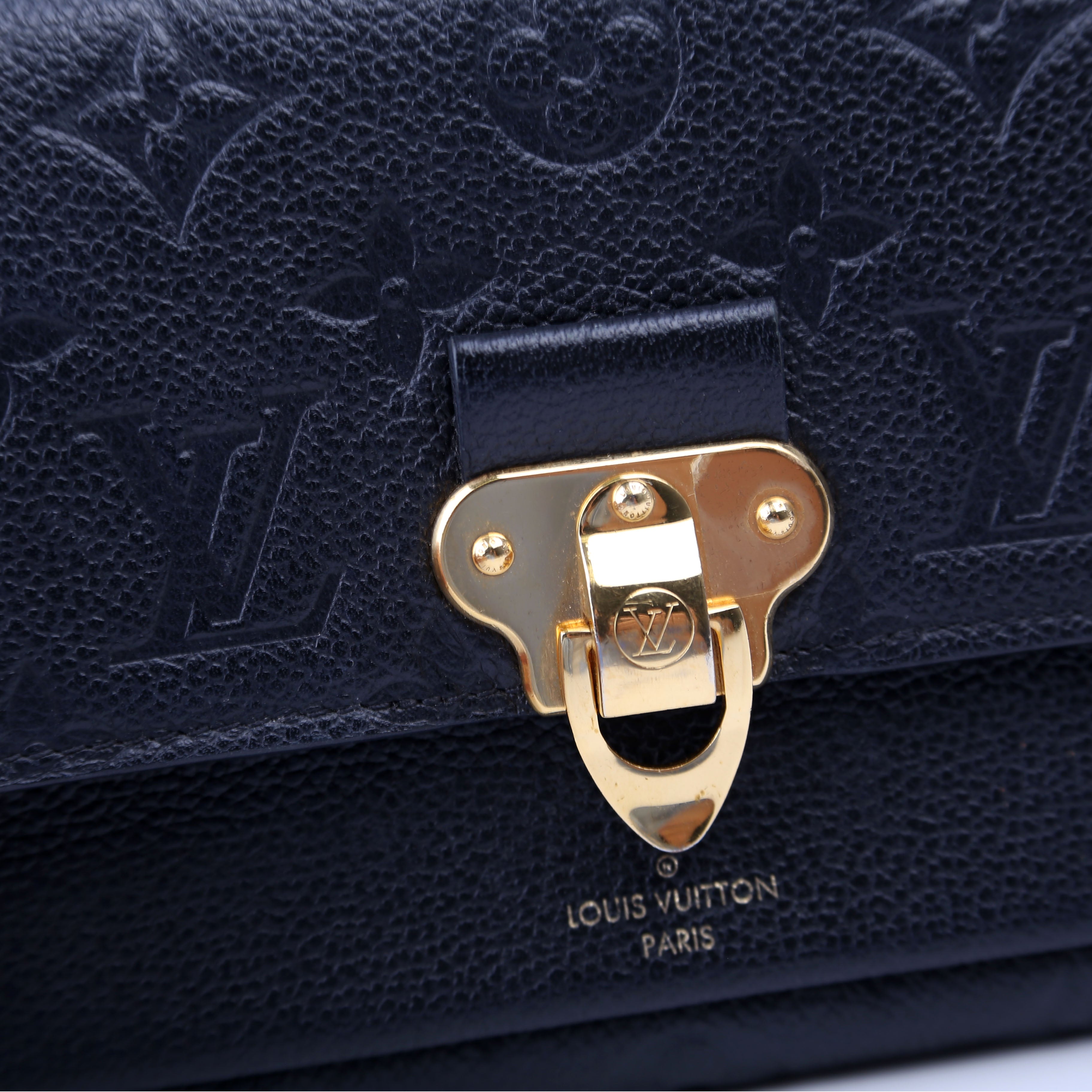 Louis Vuitton Vavin Chain Wallet Empreinte Old Model Black