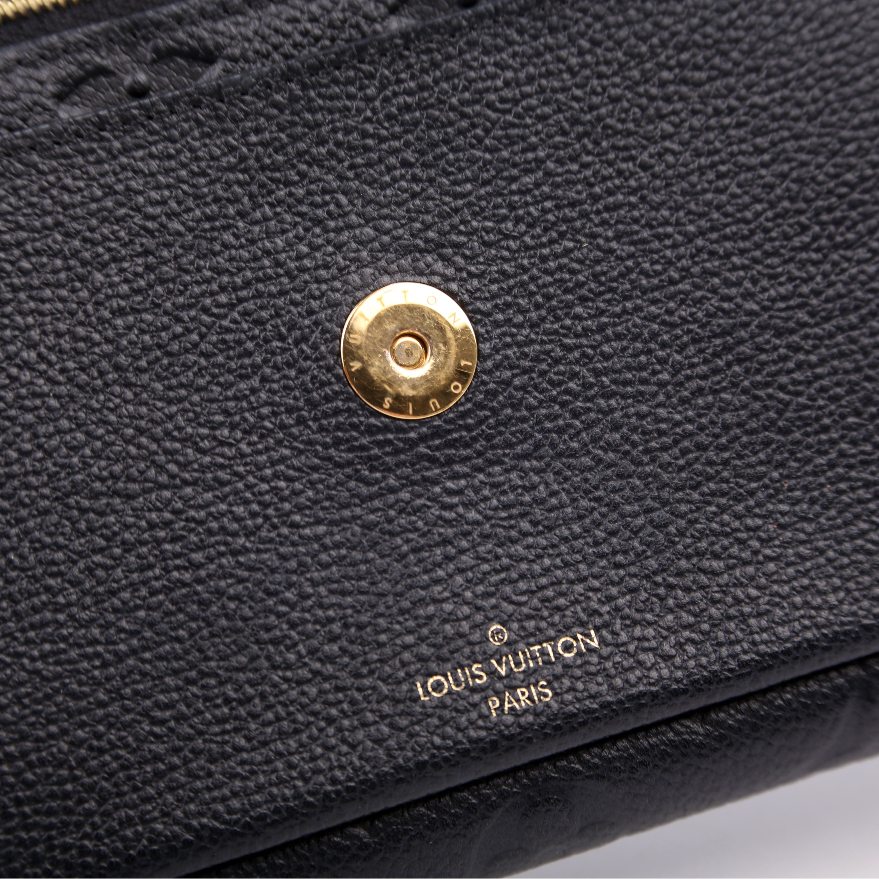 Louis Vuitton Vavin Chain Wallet Empreinte Old Model Black