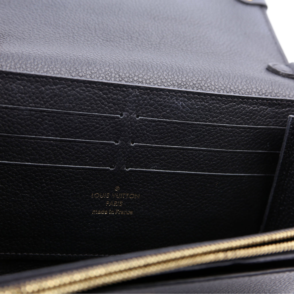 Louis Vuitton Vavin Chain Wallet Empreinte Old Model Black