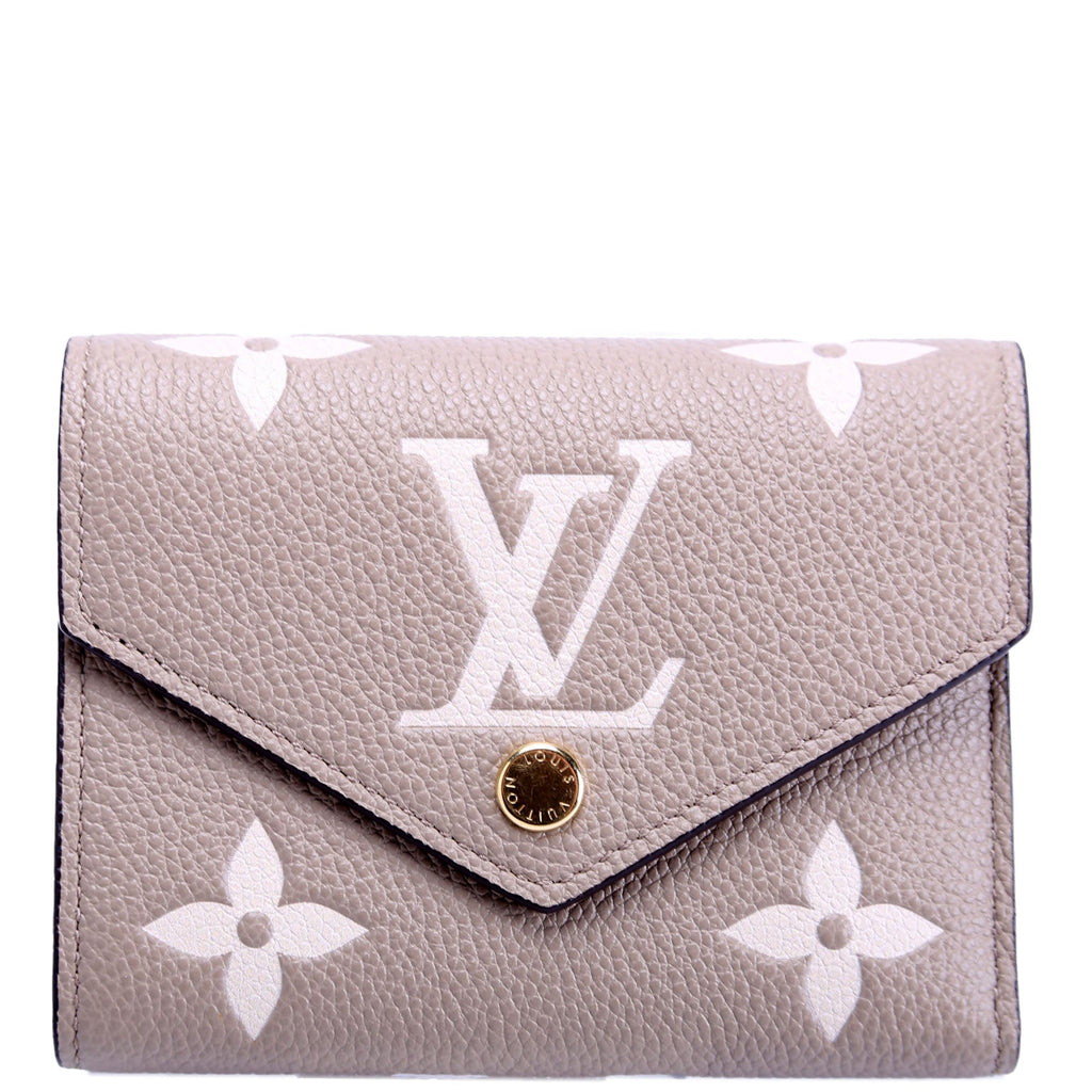 Louis Vuitton Victorine Wallet Bicolor Empreinte Turtle Dove