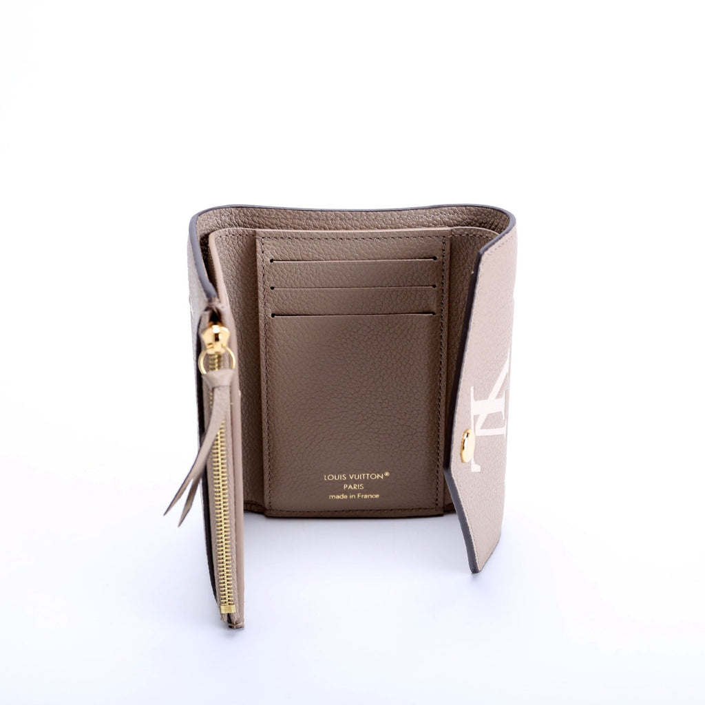 Louis Vuitton Victorine Wallet Bicolor Empreinte Turtle Dove