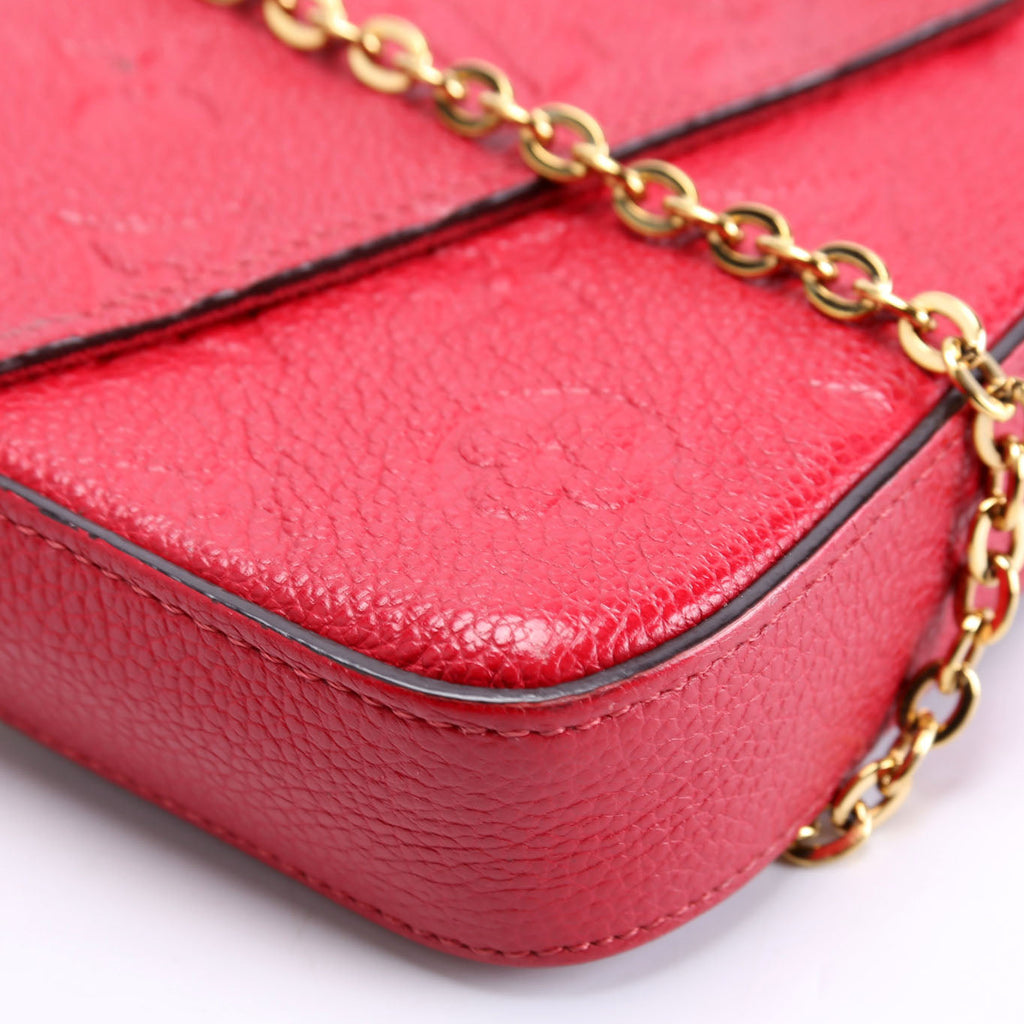 Louis Vuitton Pochette Felicie Empreinte Red