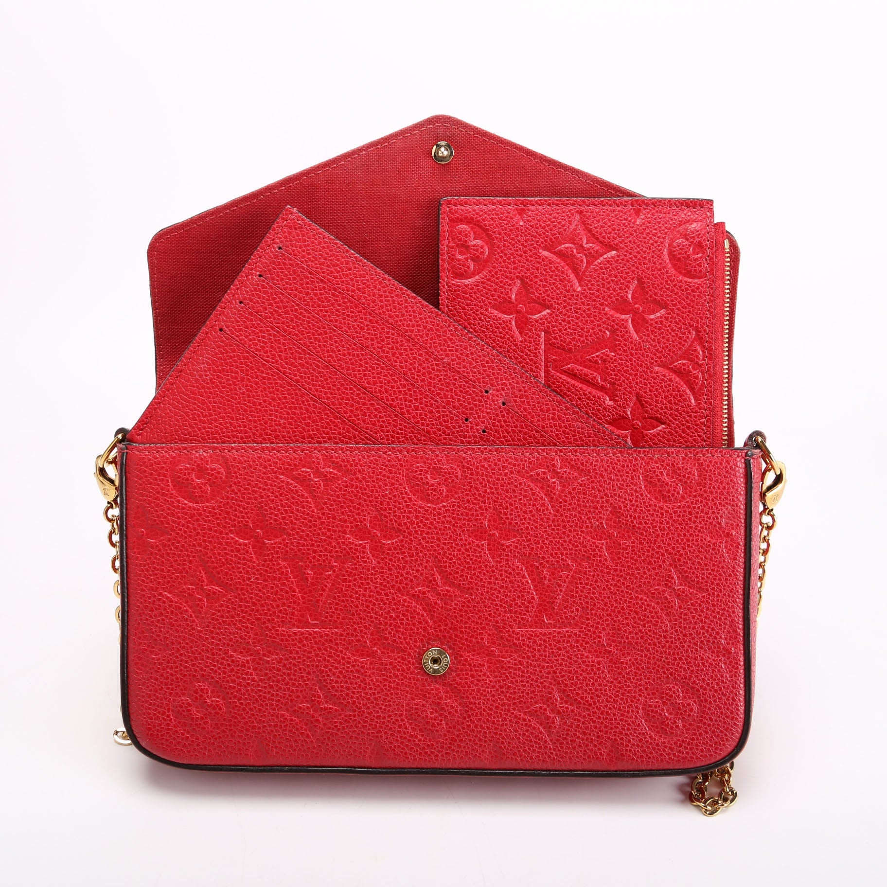 Louis Vuitton Pochette Felicie Empreinte Red
