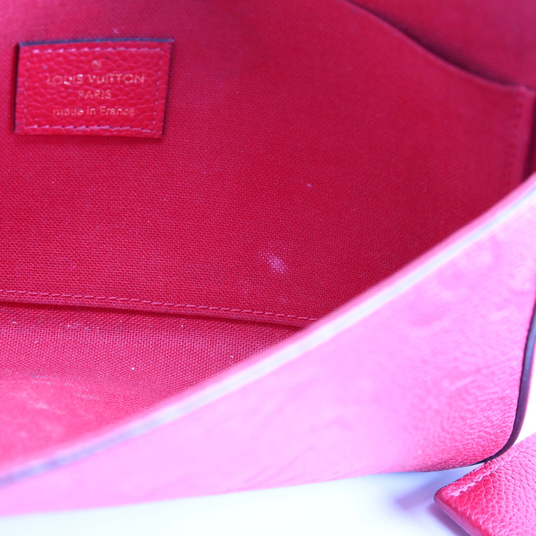 Louis Vuitton Pochette Felicie Empreinte Red