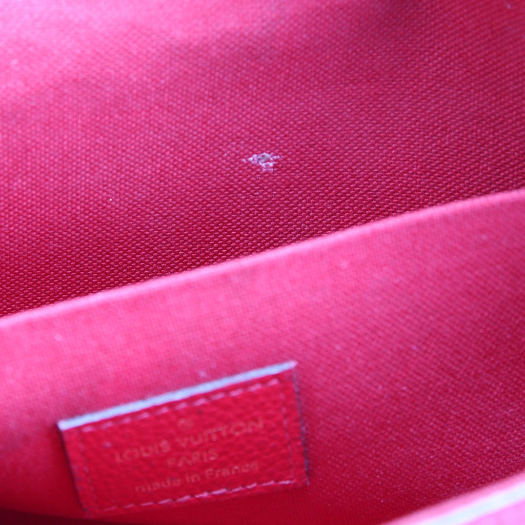 Louis Vuitton Pochette Felicie Empreinte Red
