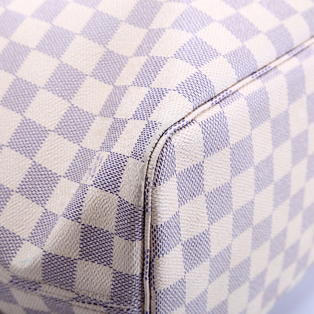 Louis Vuitton Neverfull With Wallet MM Damier Azur