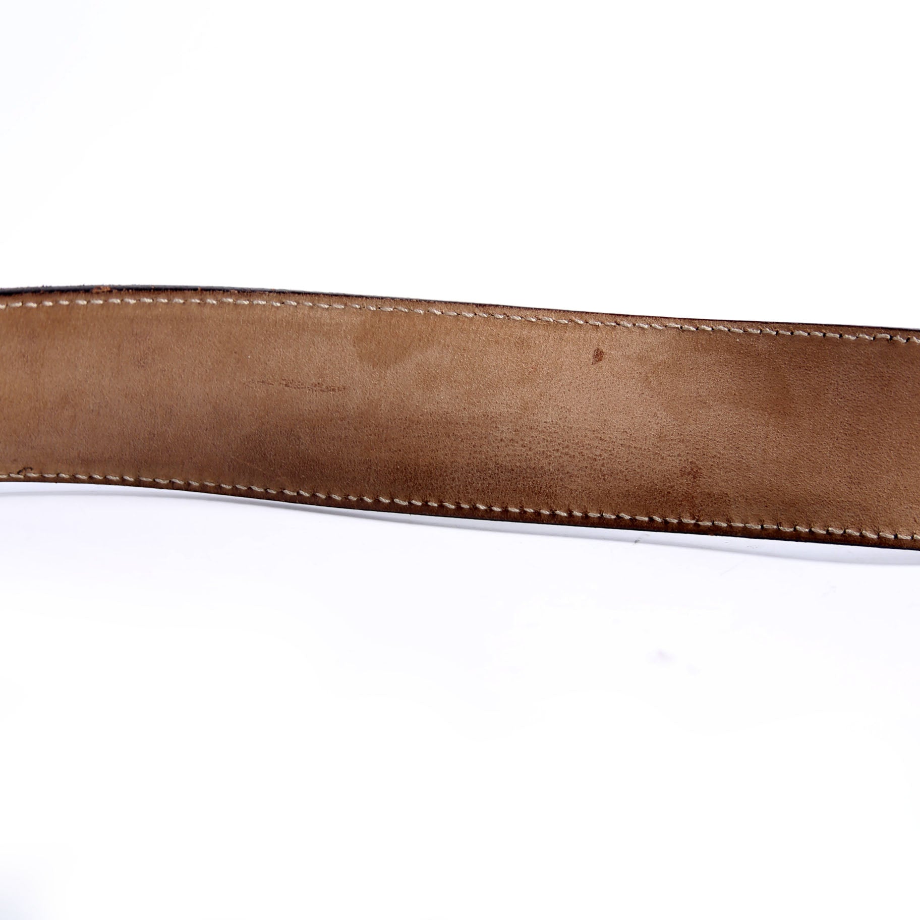 Gucci 114984 Web Canvas Interlocking G Belt Size 105/40 Black