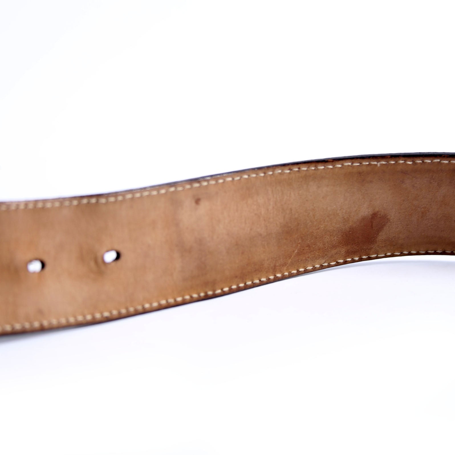 Gucci 114984 Web Canvas Interlocking G Belt Size 105/40 Black