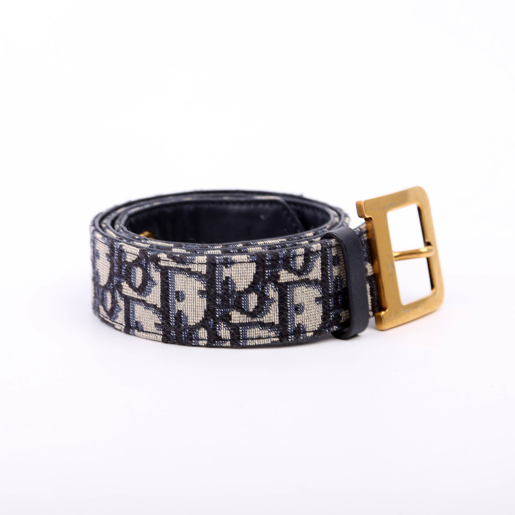 Christian Dior Oblique Diorquake Belt Size 75