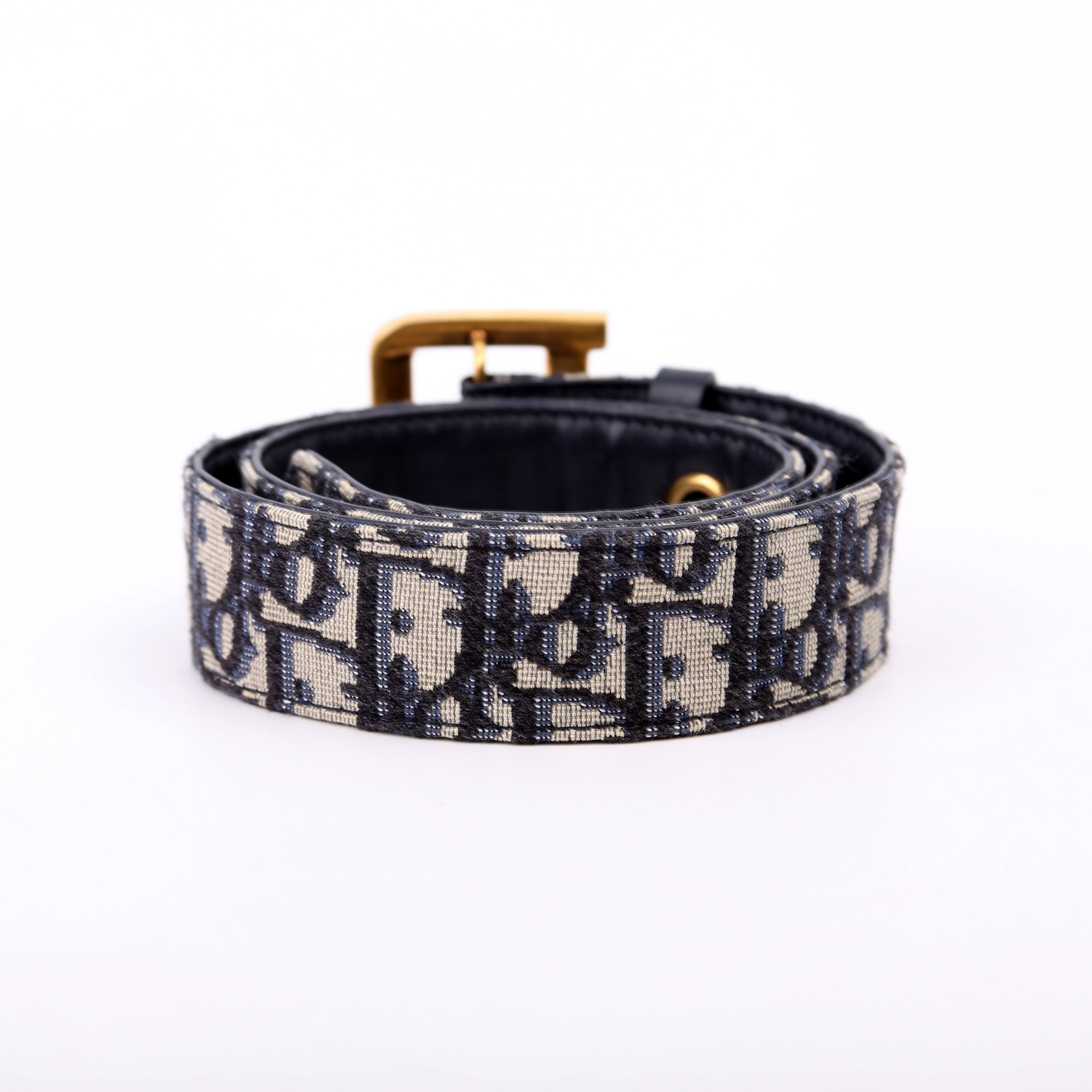Christian Dior Oblique Diorquake Belt Size 75