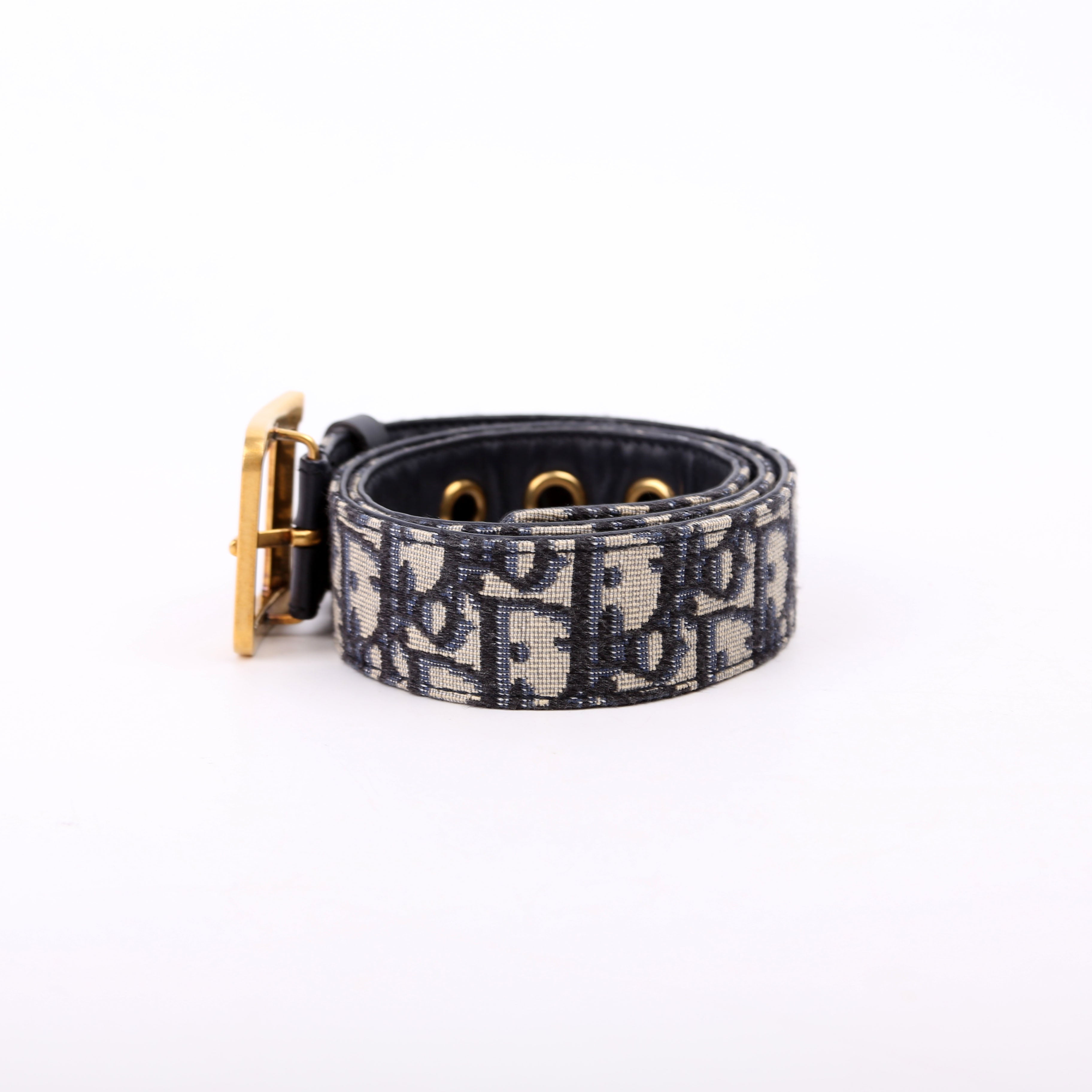 Christian Dior Oblique Diorquake Belt Size 75