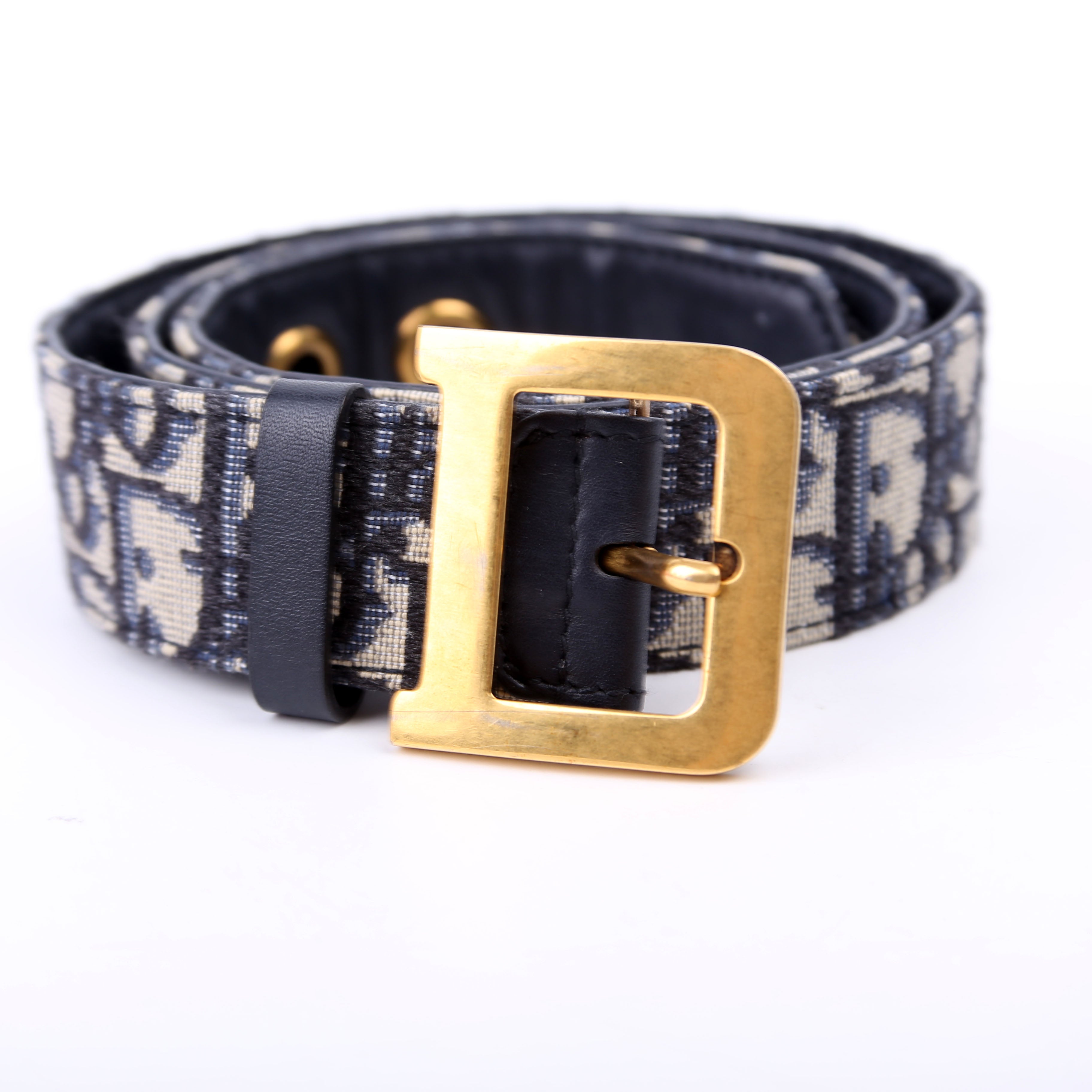 Christian Dior Oblique Diorquake Belt Size 75