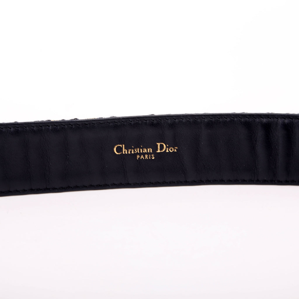 Christian Dior Oblique Diorquake Belt Size 75