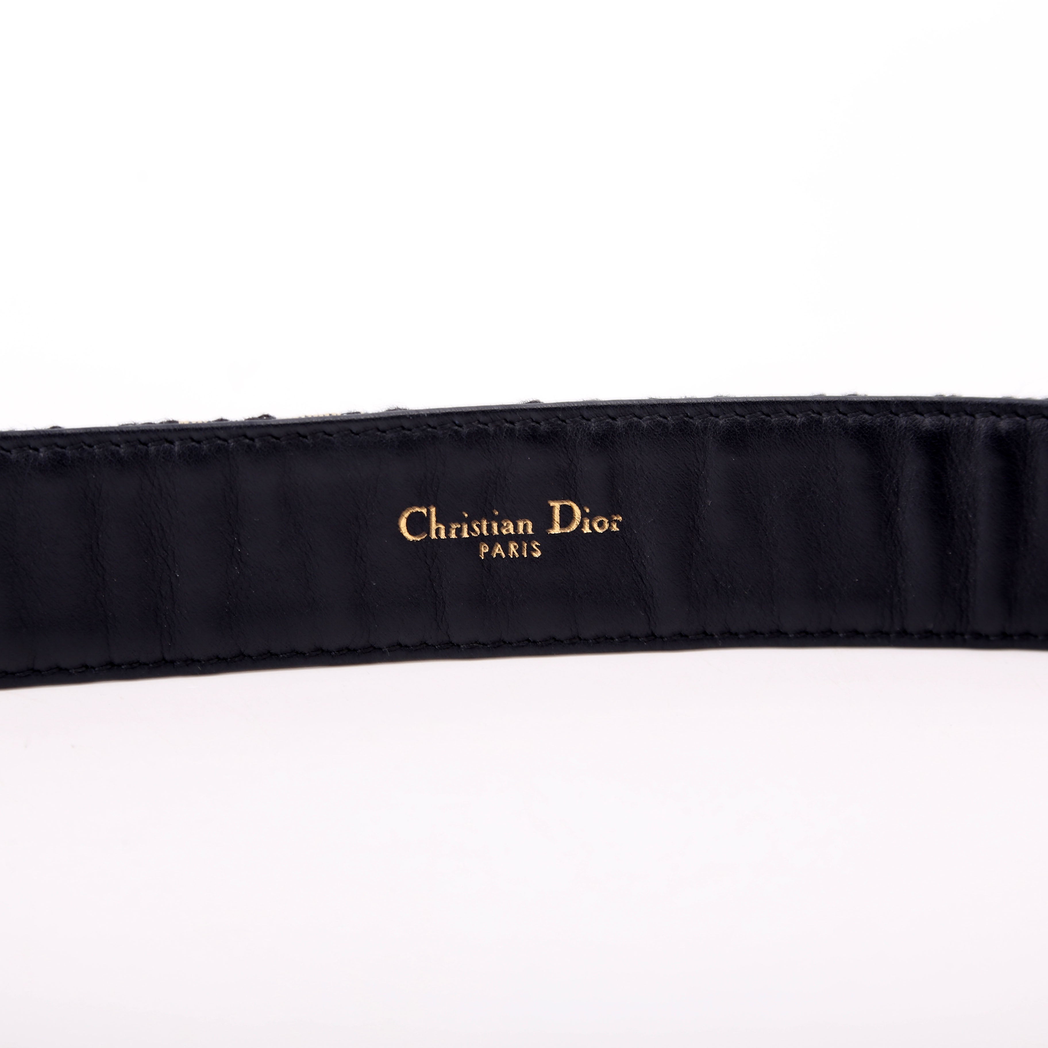 Christian Dior Oblique Diorquake Belt Size 75