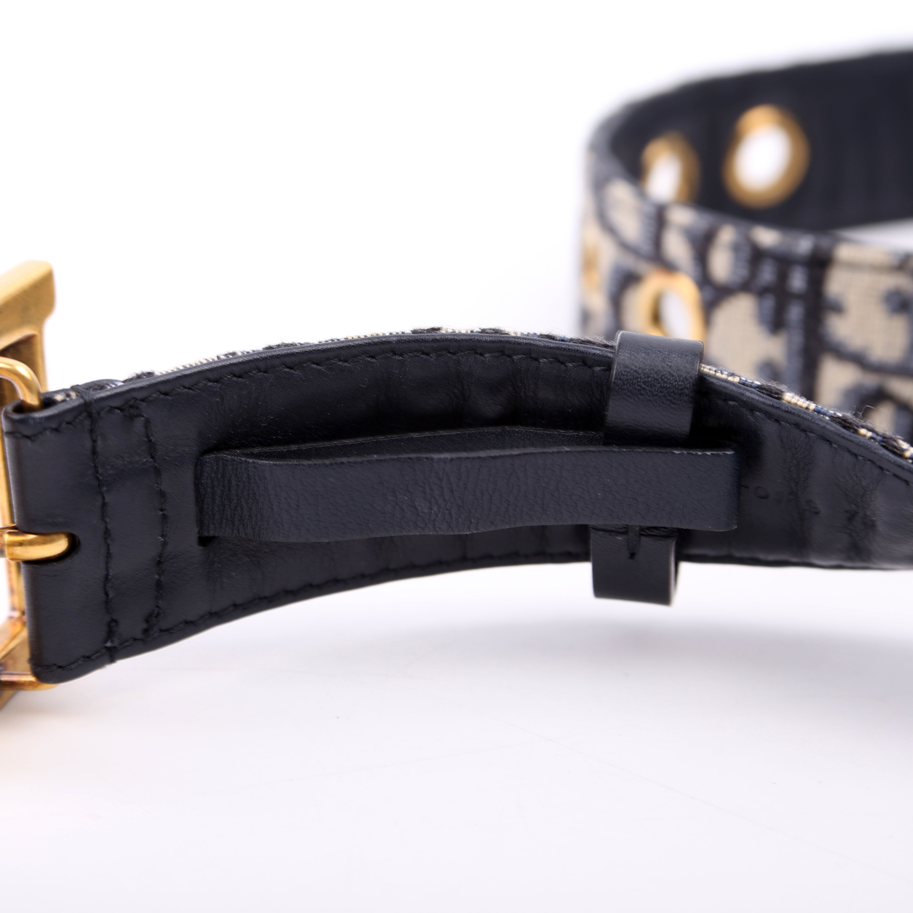 Christian Dior Oblique Diorquake Belt Size 75