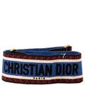Christian Dior Logo Wide Non-Adjustable Strap Blue