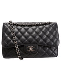Chanel Classic Flap Jumbo Caviar Black/Silver