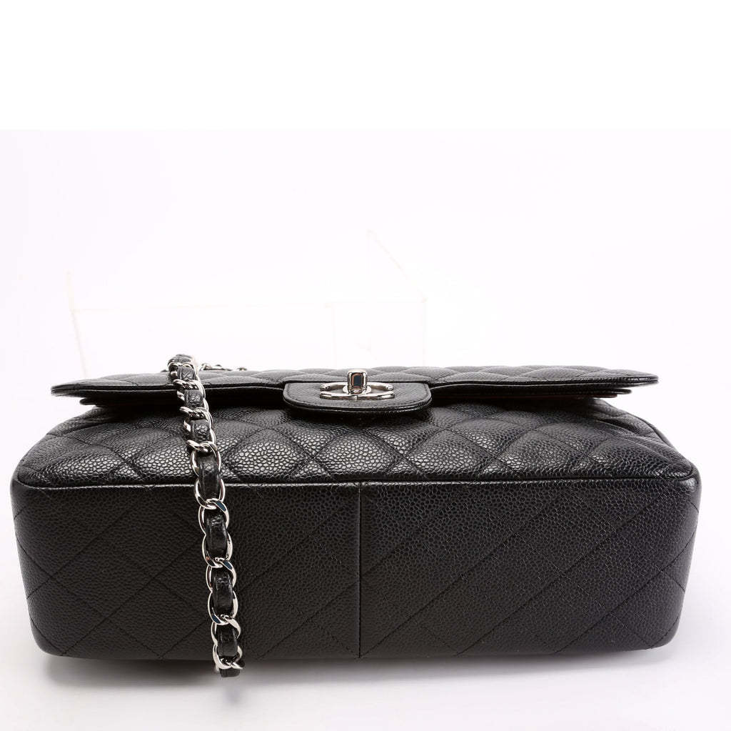 Chanel Classic Flap Jumbo Caviar Black/Silver
