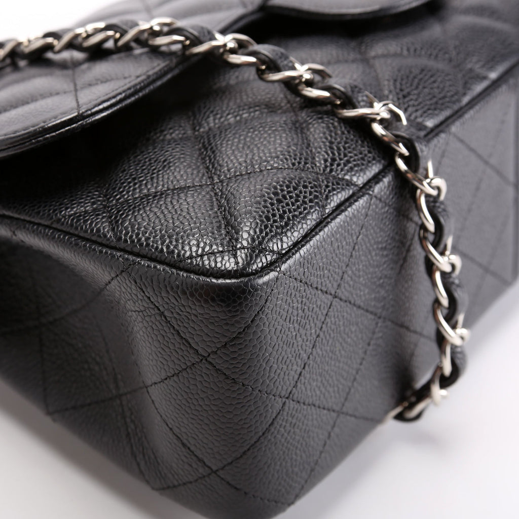 Chanel Classic Flap Jumbo Caviar Black/Silver