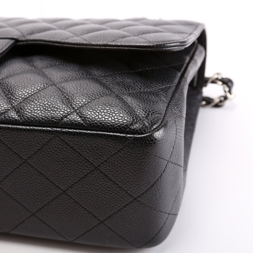 Chanel Classic Flap Jumbo Caviar Black/Silver