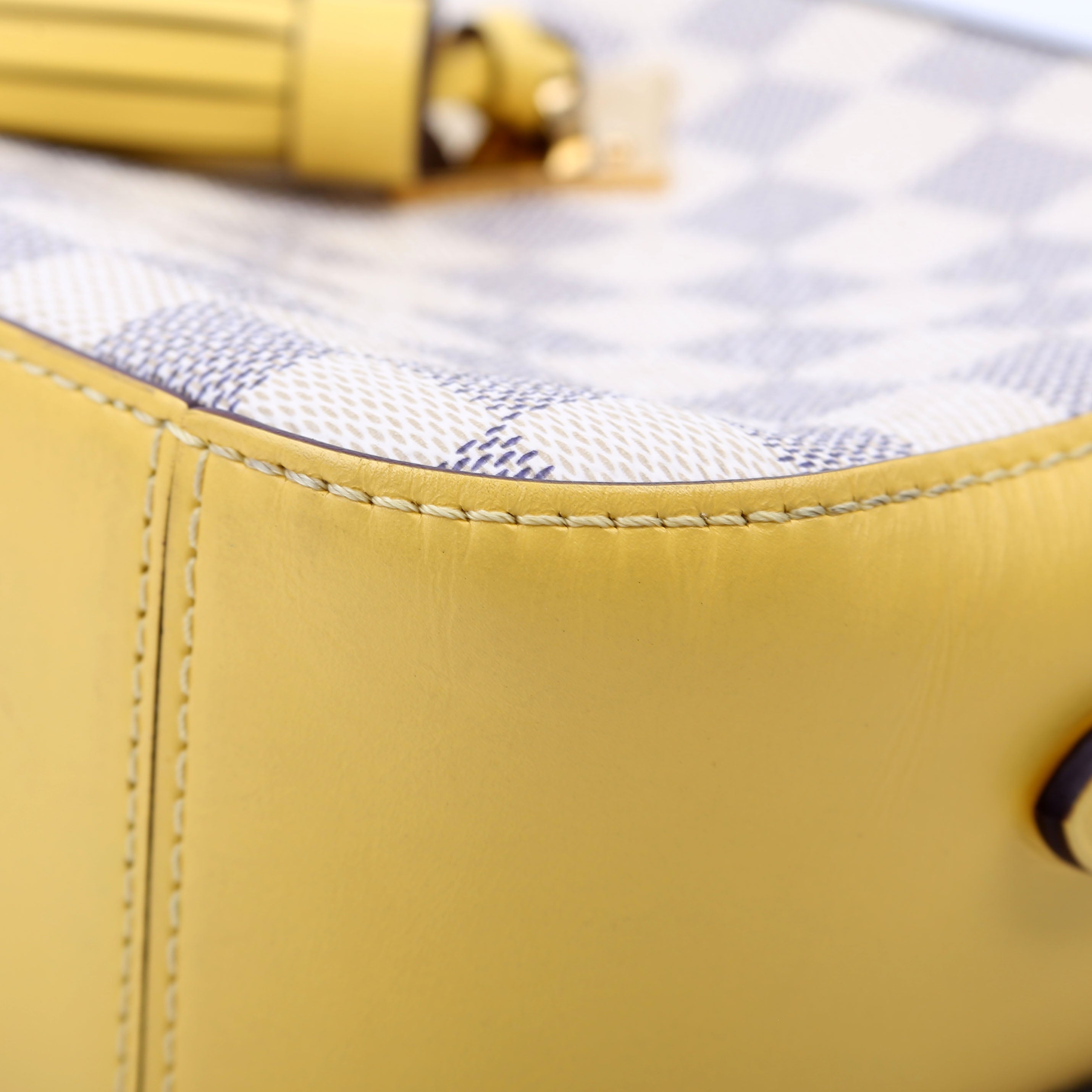 Louis Vuitton Saintonge Damier Azur Yellow