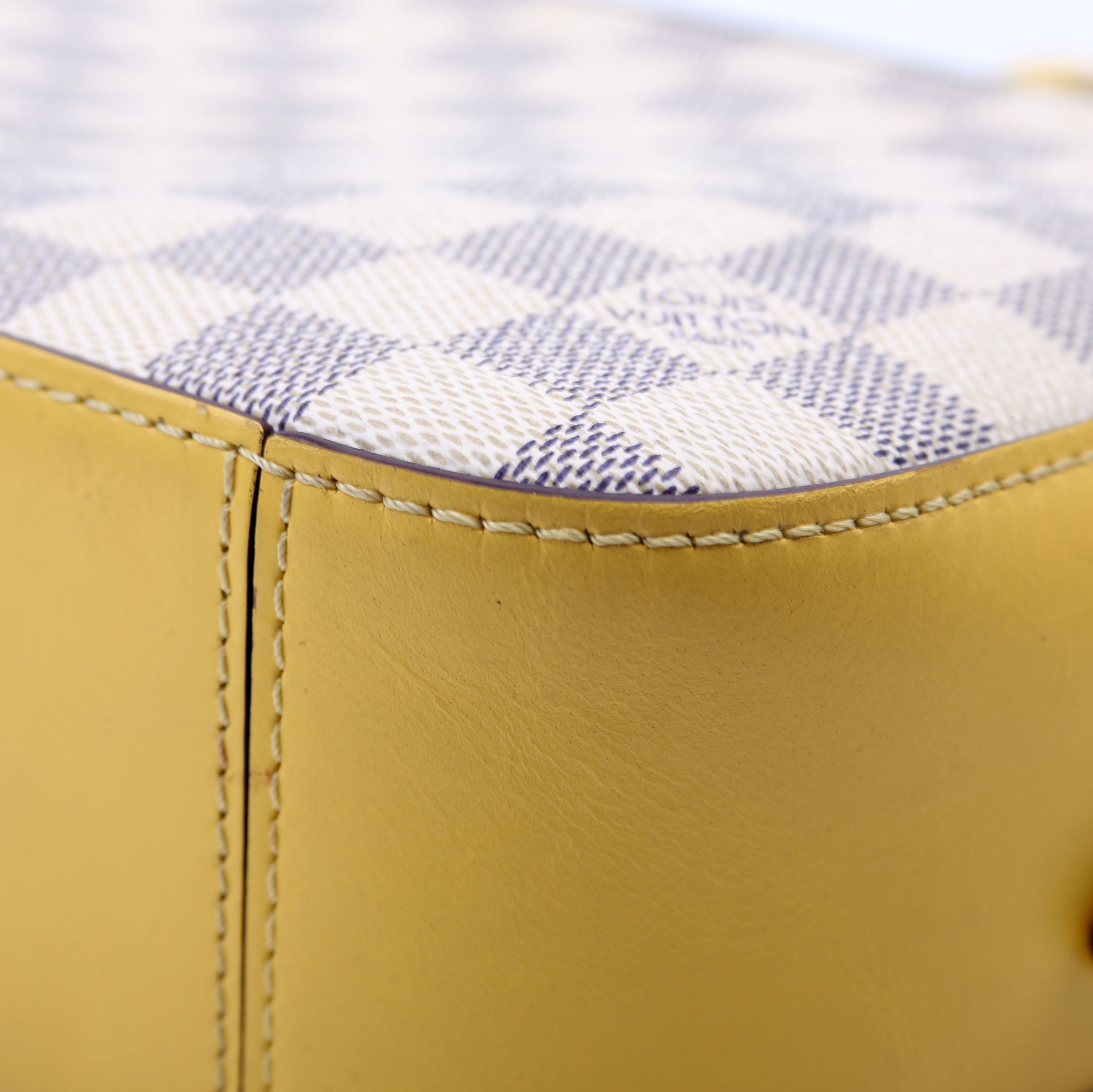 Louis Vuitton Saintonge Damier Azur Yellow