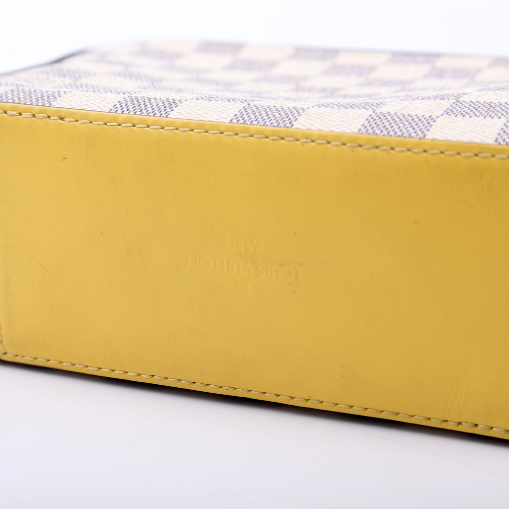 Louis Vuitton Saintonge Damier Azur Yellow