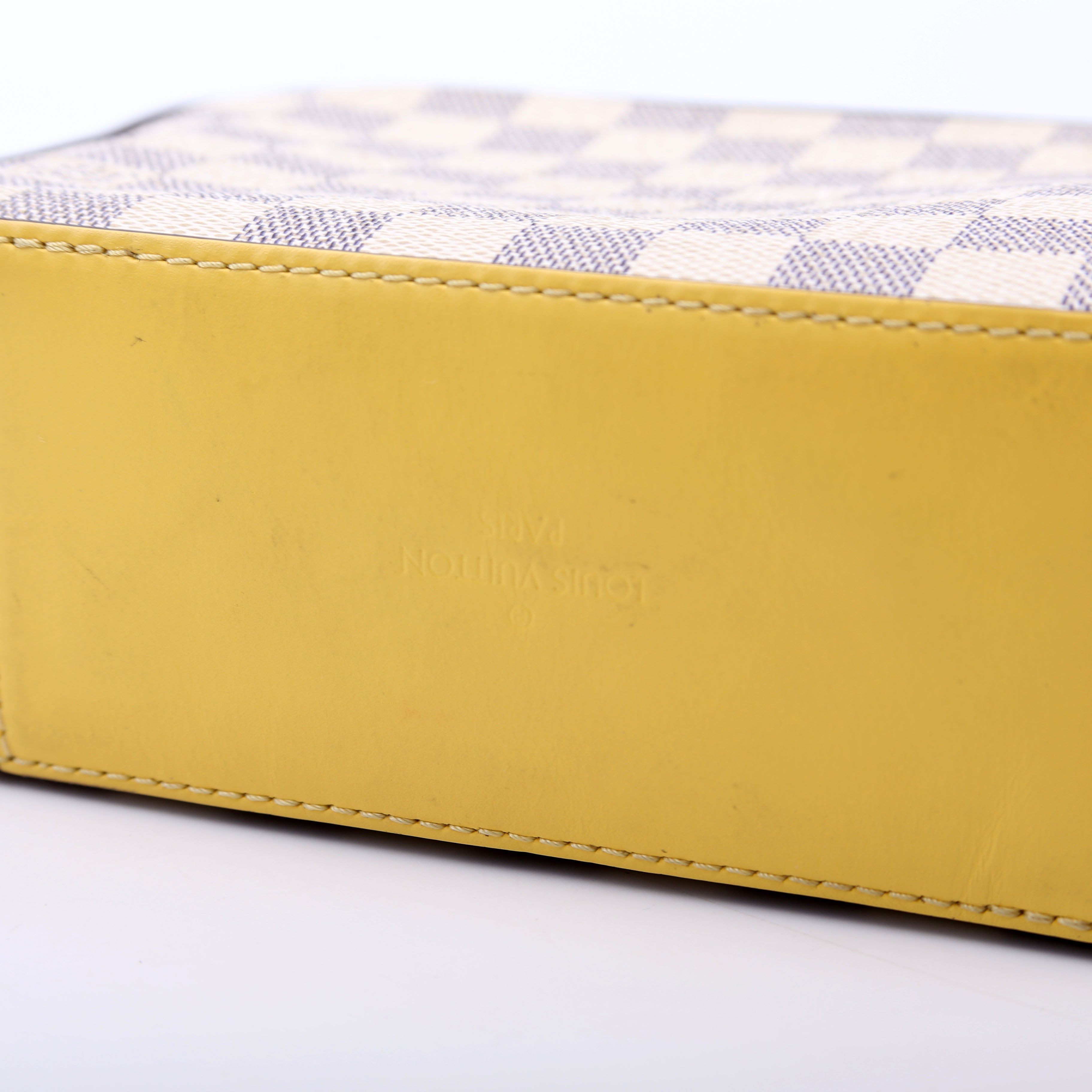 Louis Vuitton Saintonge Damier Azur Yellow