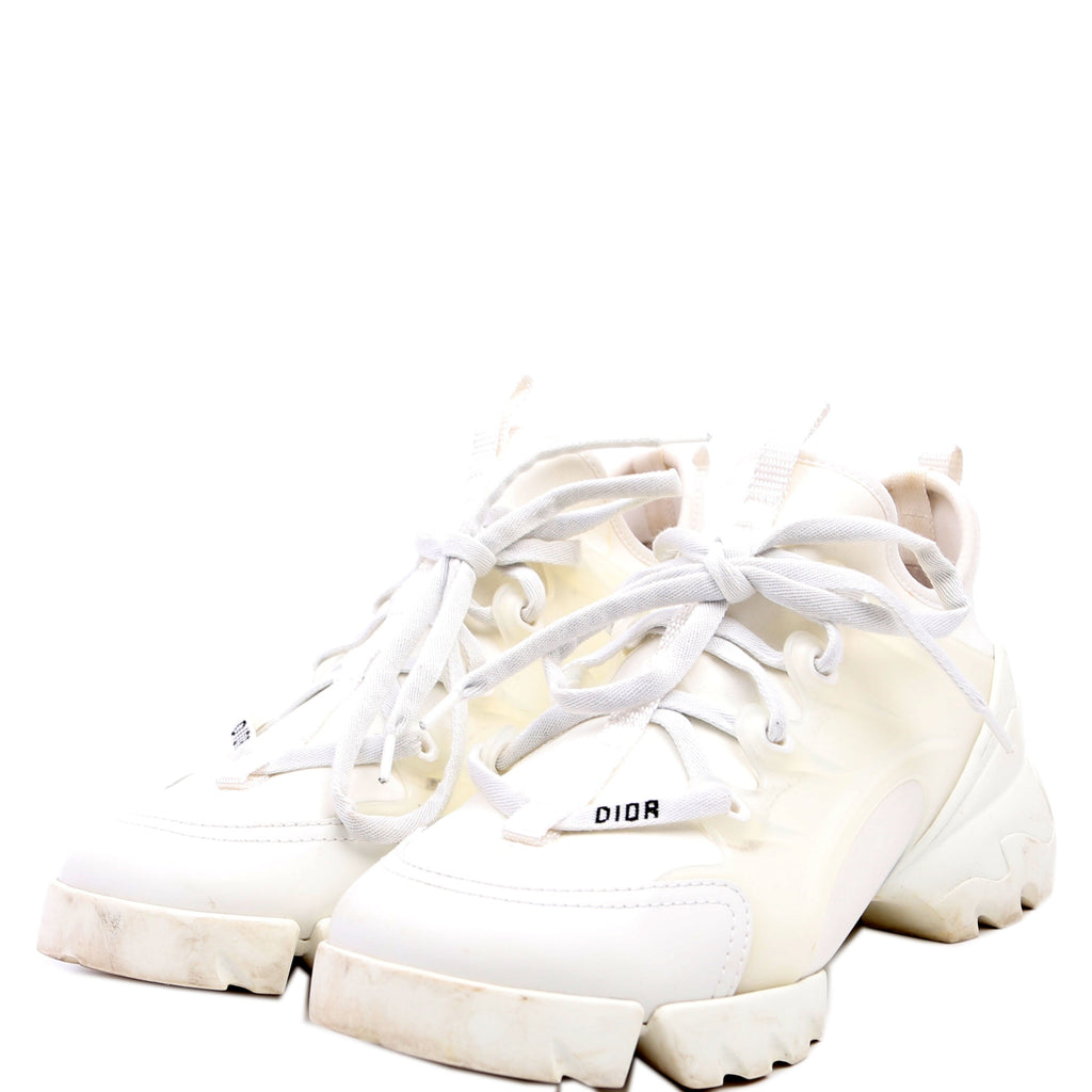 Christian Dior D-Connect Sneakers Size 37.5 White