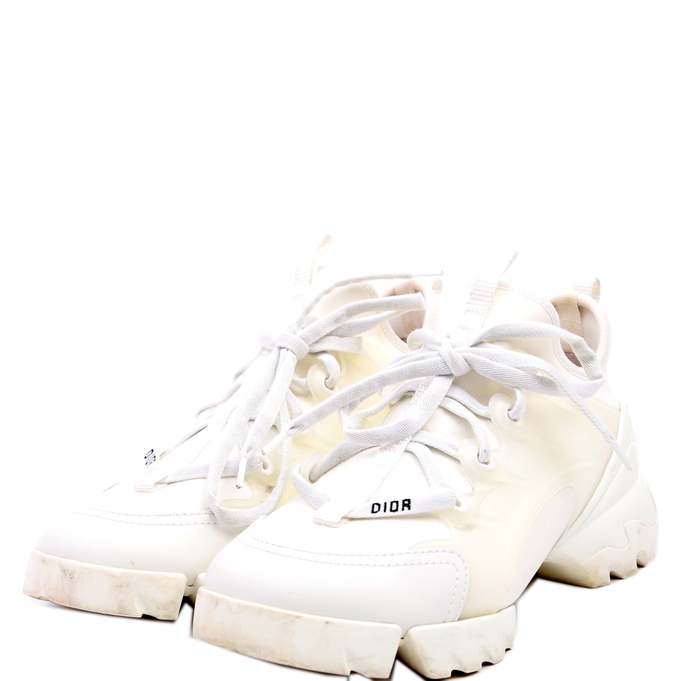 Christian Dior D-Connect Sneakers Size 37.5 White