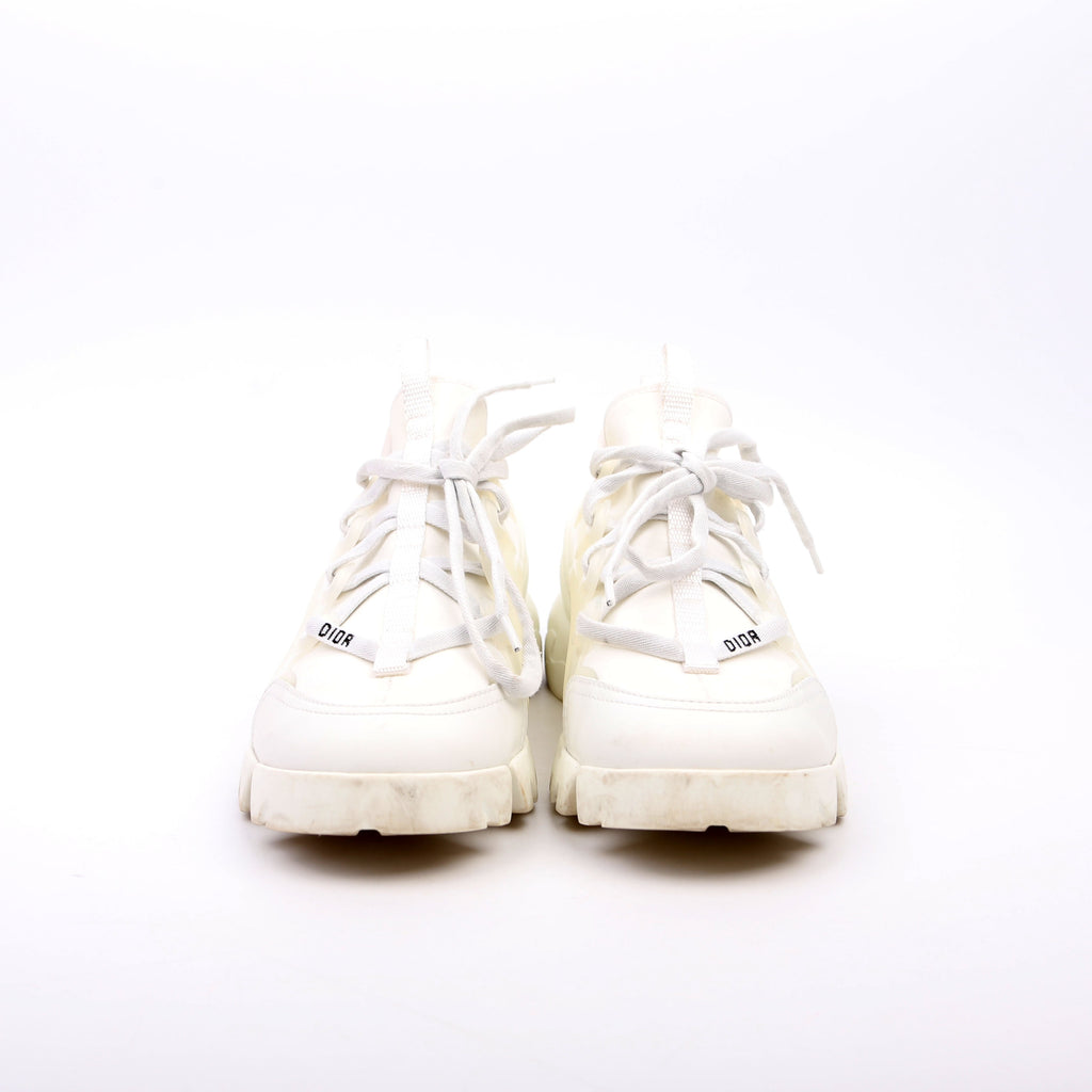 Christian Dior D-Connect Sneakers Size 37.5 White