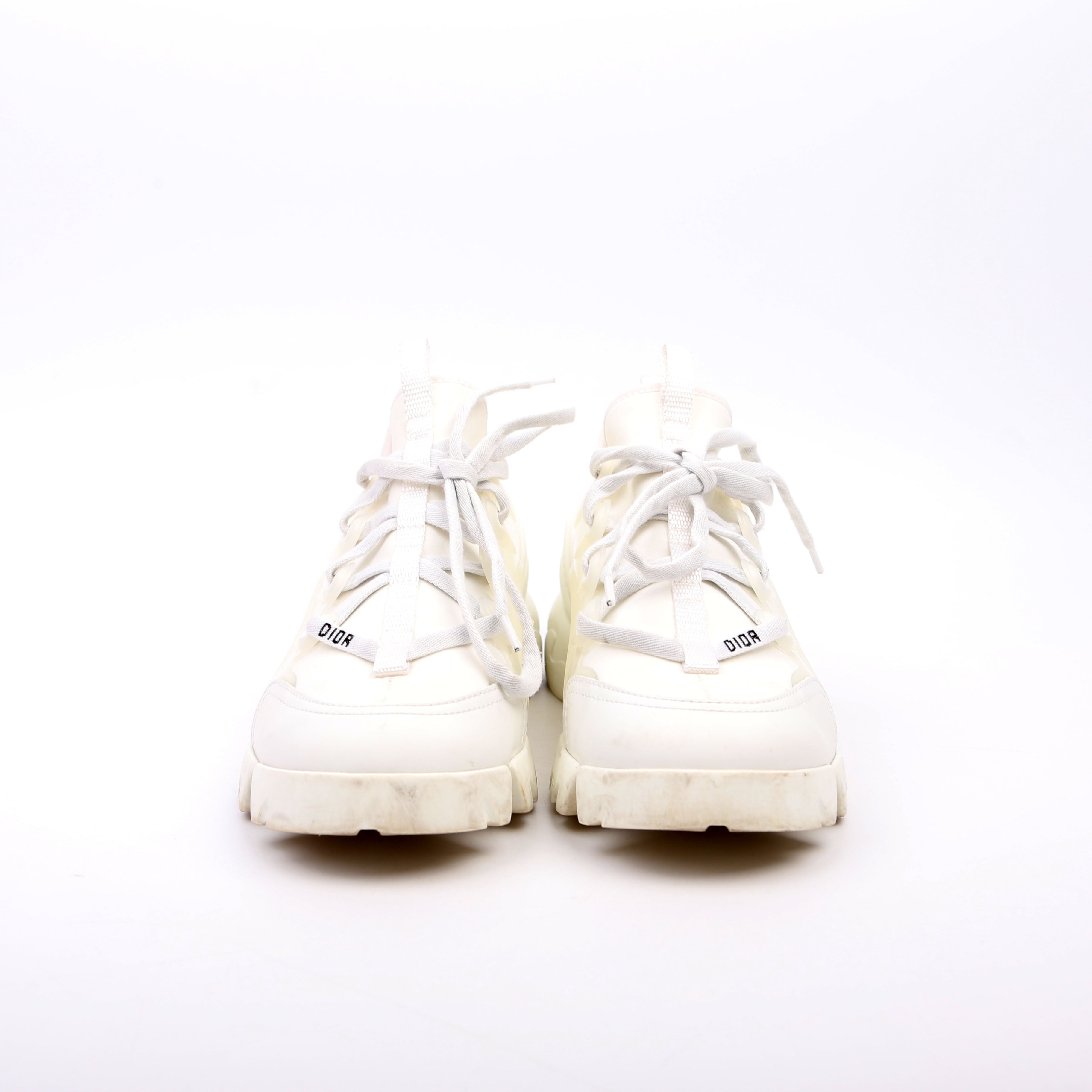 Christian Dior D-Connect Sneakers Size 37.5 White