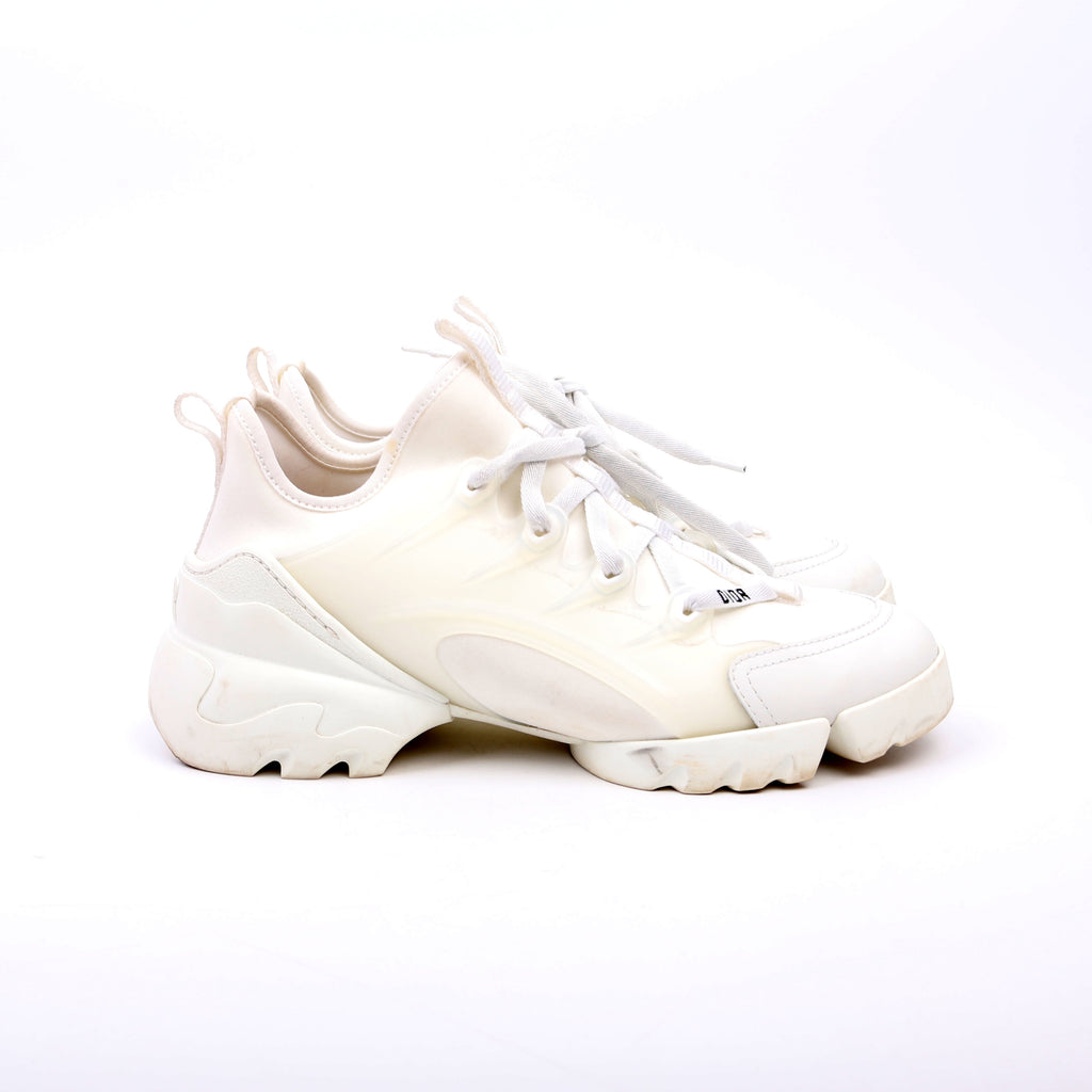Christian Dior D-Connect Sneakers Size 37.5 White