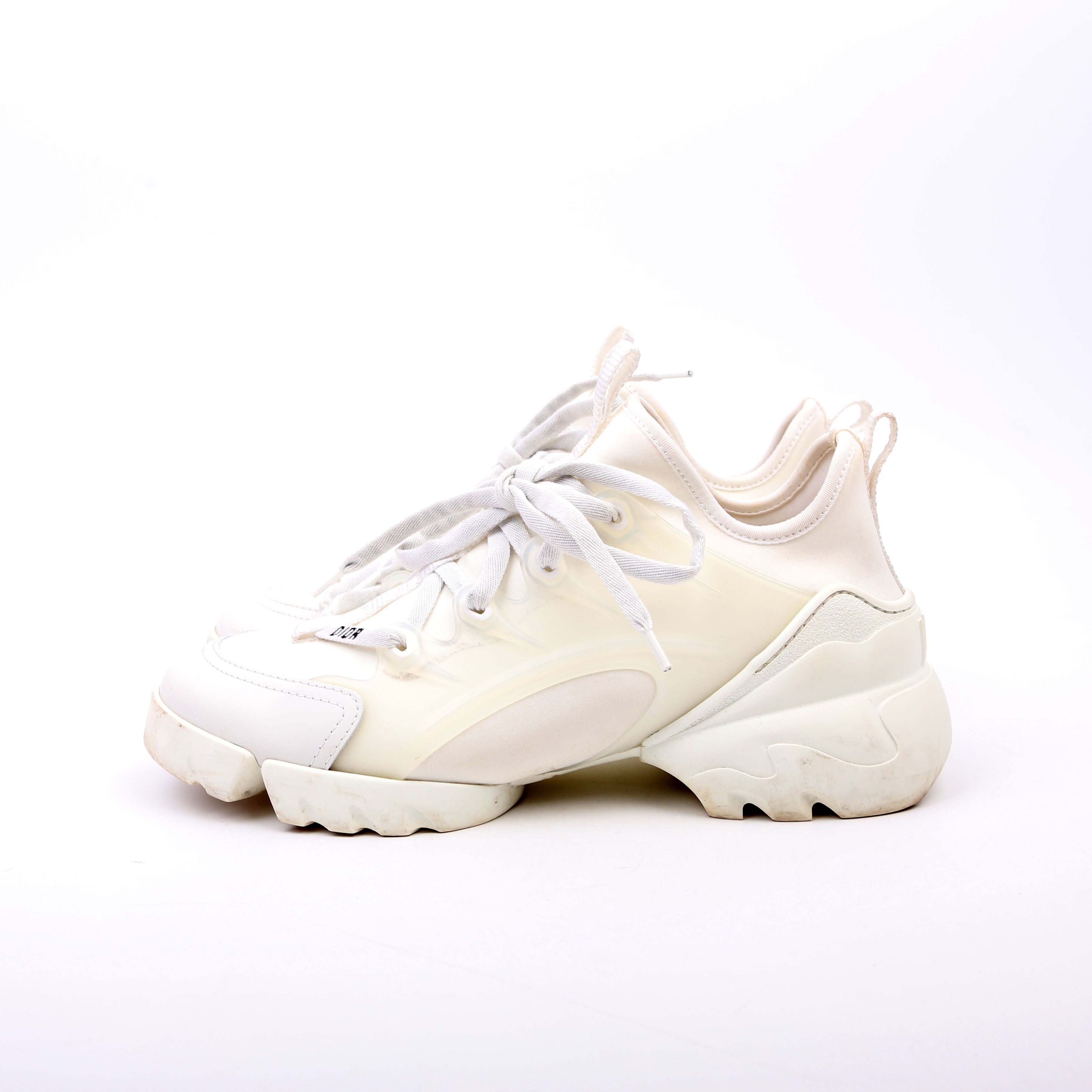 Christian Dior D-Connect Sneakers Size 37.5 White