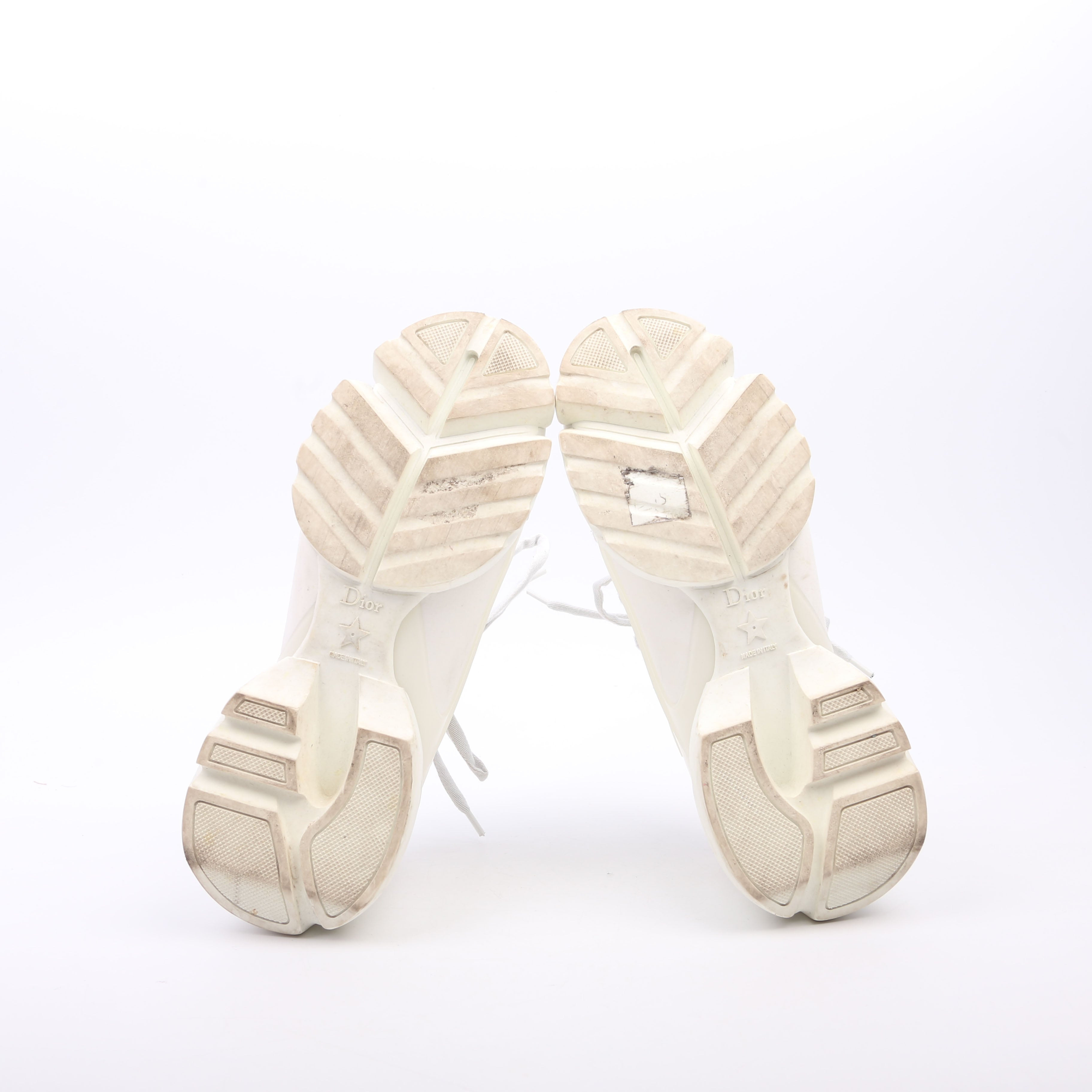 Christian Dior D-Connect Sneakers Size 37.5 White