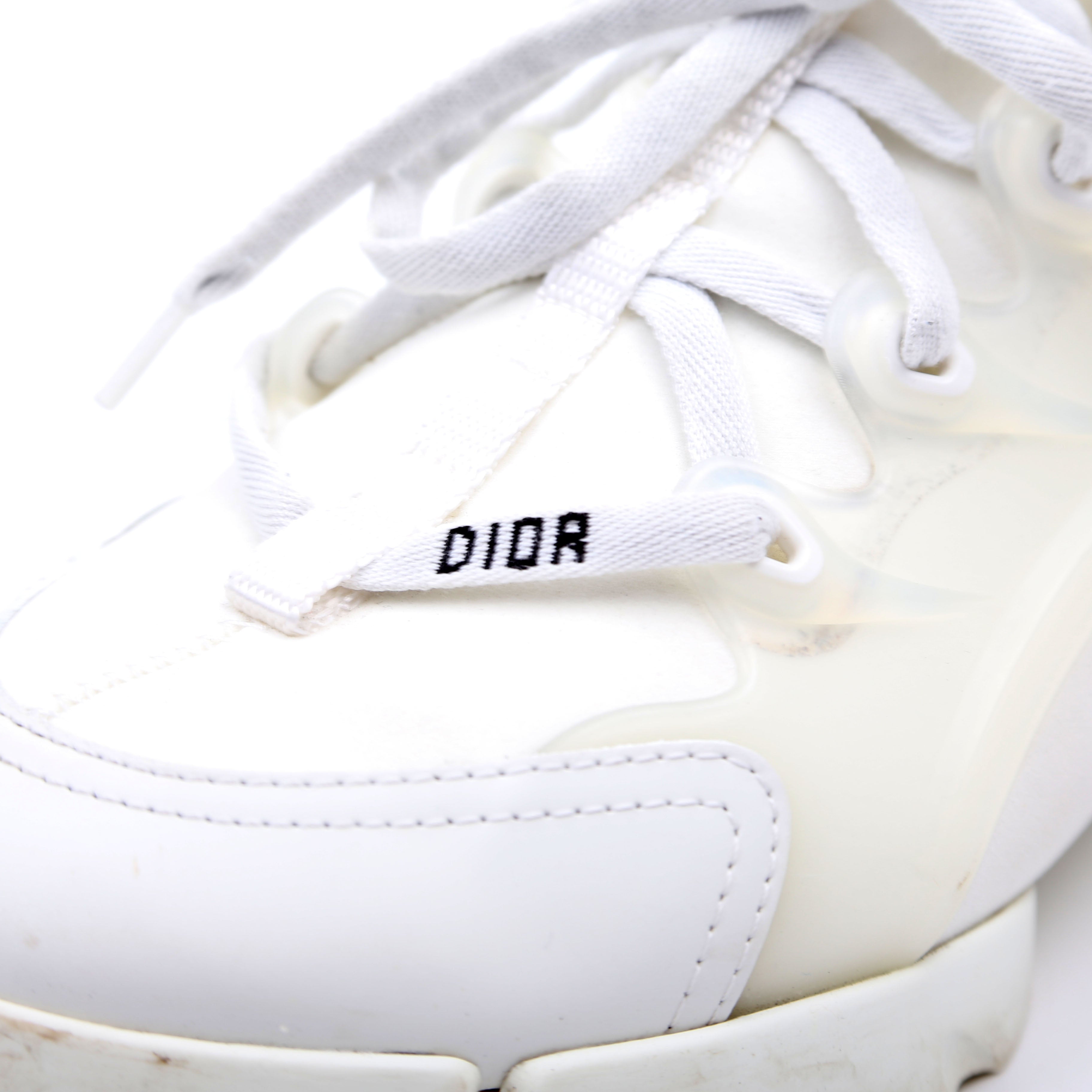 Christian Dior D-Connect Sneakers Size 37.5 White