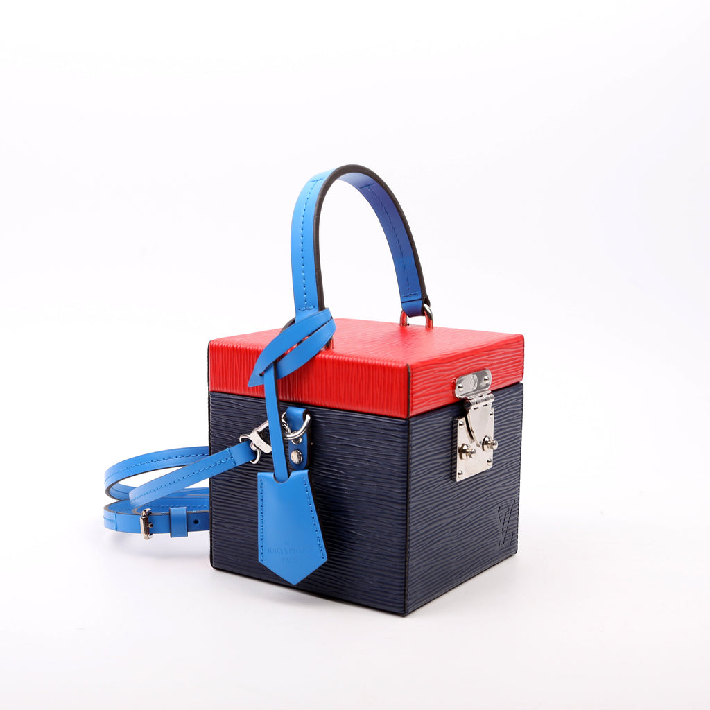 Louis Vuitton Bleeker Box Epi Blue/Red