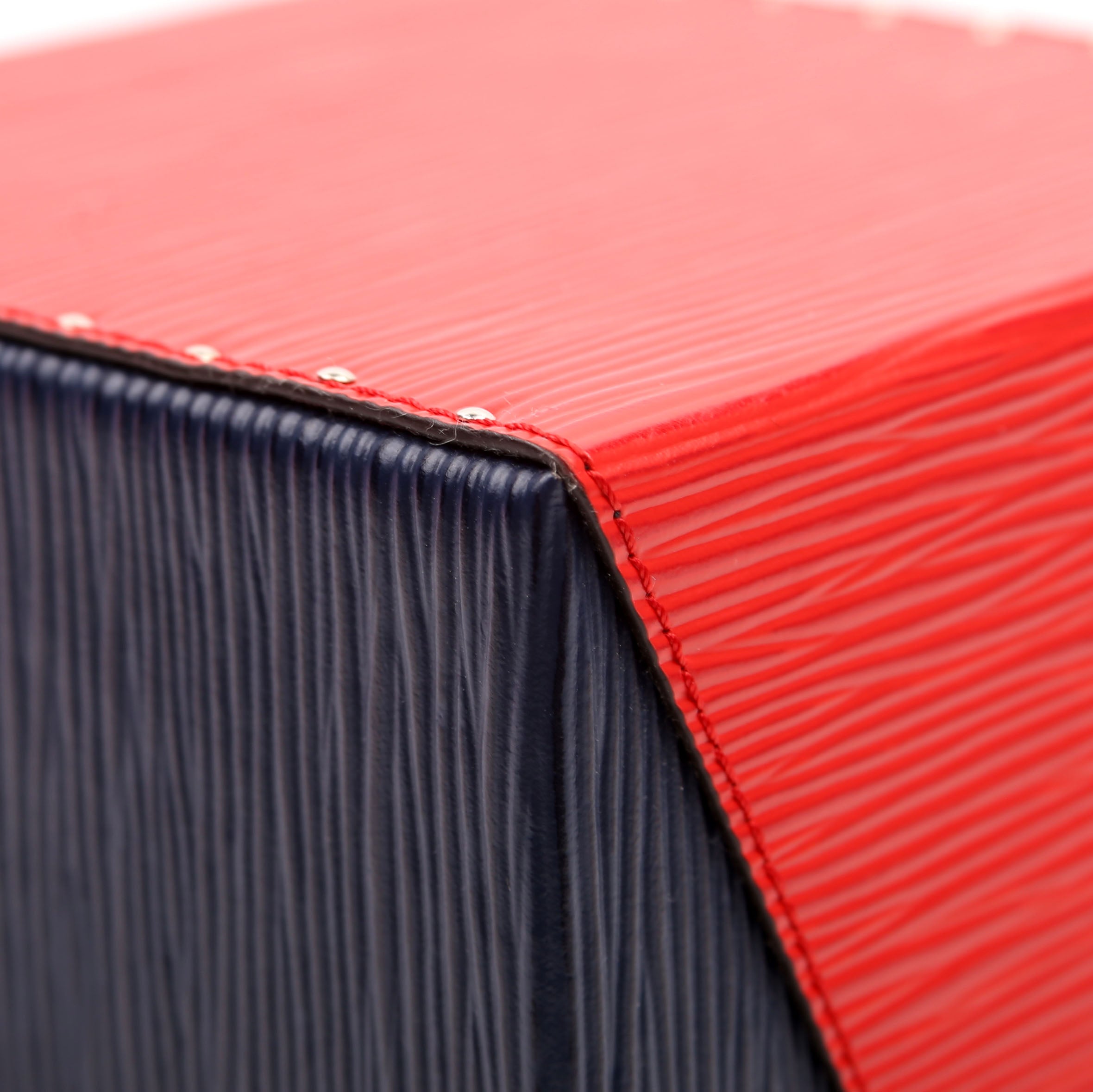 Louis Vuitton Bleeker Box Epi Blue/Red