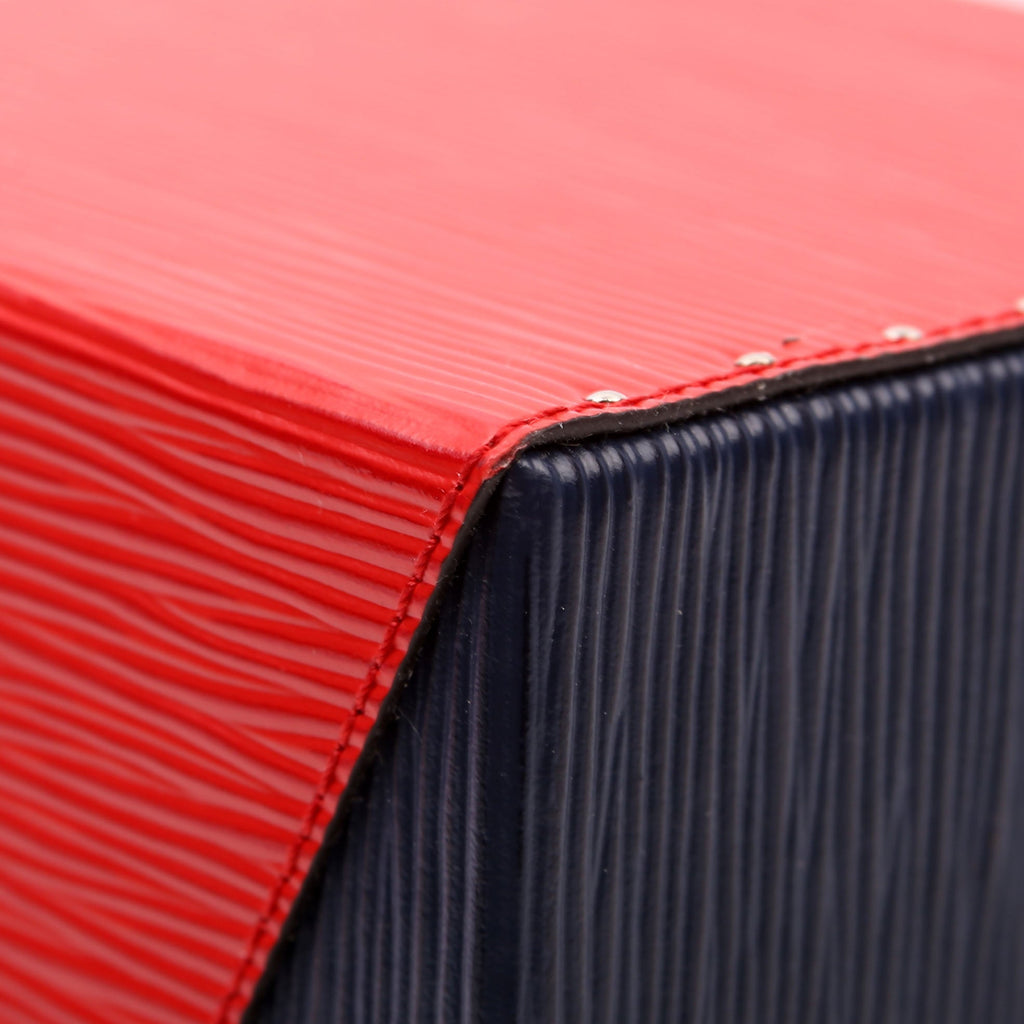 Louis Vuitton Bleeker Box Epi Blue/Red