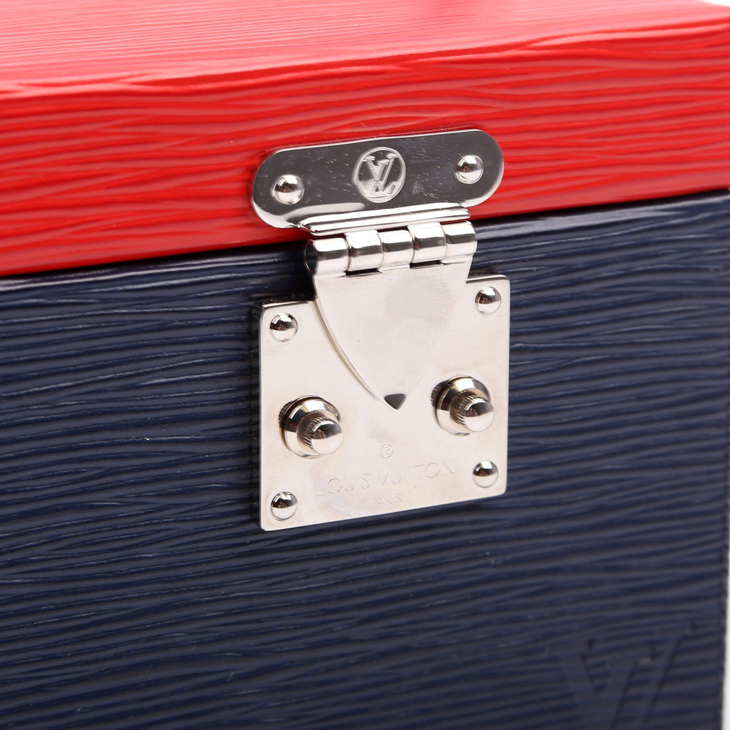 Louis Vuitton Bleeker Box Epi Blue/Red