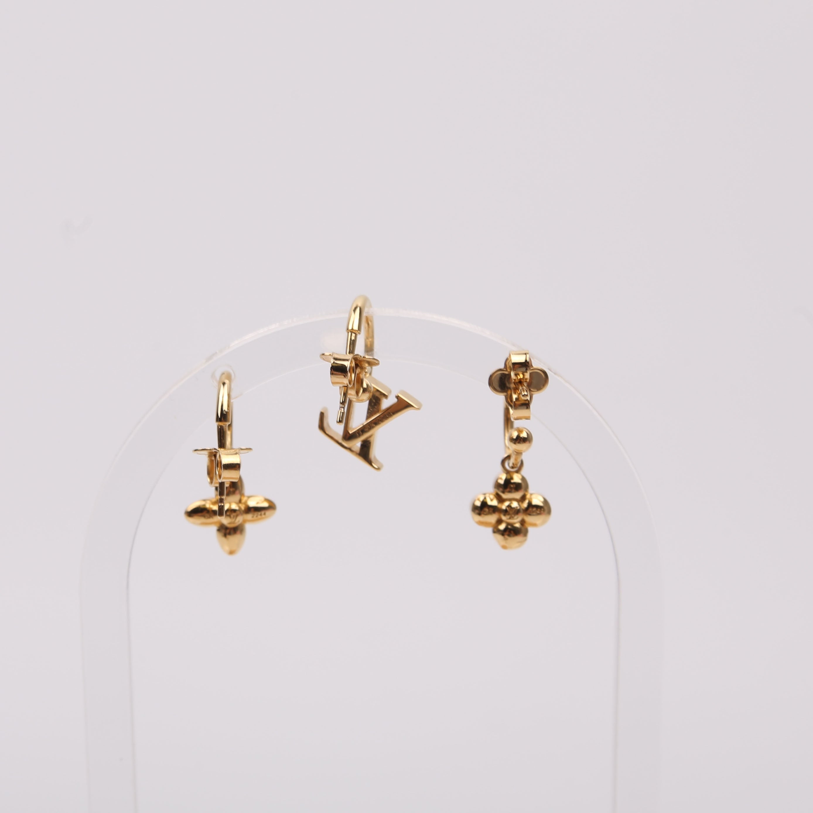 Louis Vuitton Floragram 3-Piece Hoops Earrings