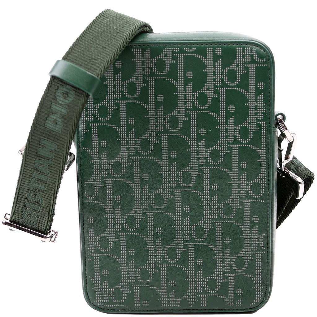 Christian Dior Galaxy World Tour Messenger Perforated Green
