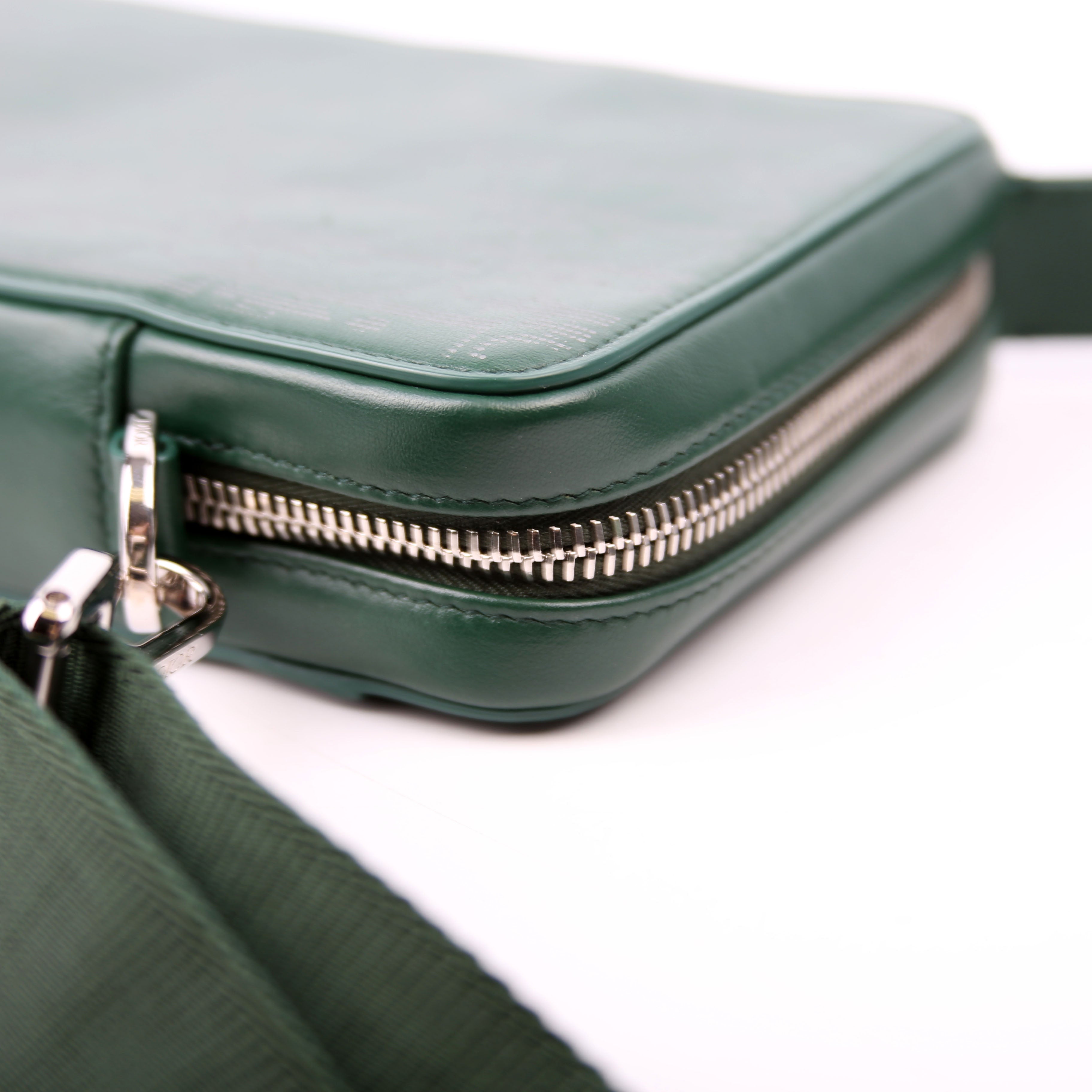 Christian Dior Galaxy World Tour Messenger Perforated Green