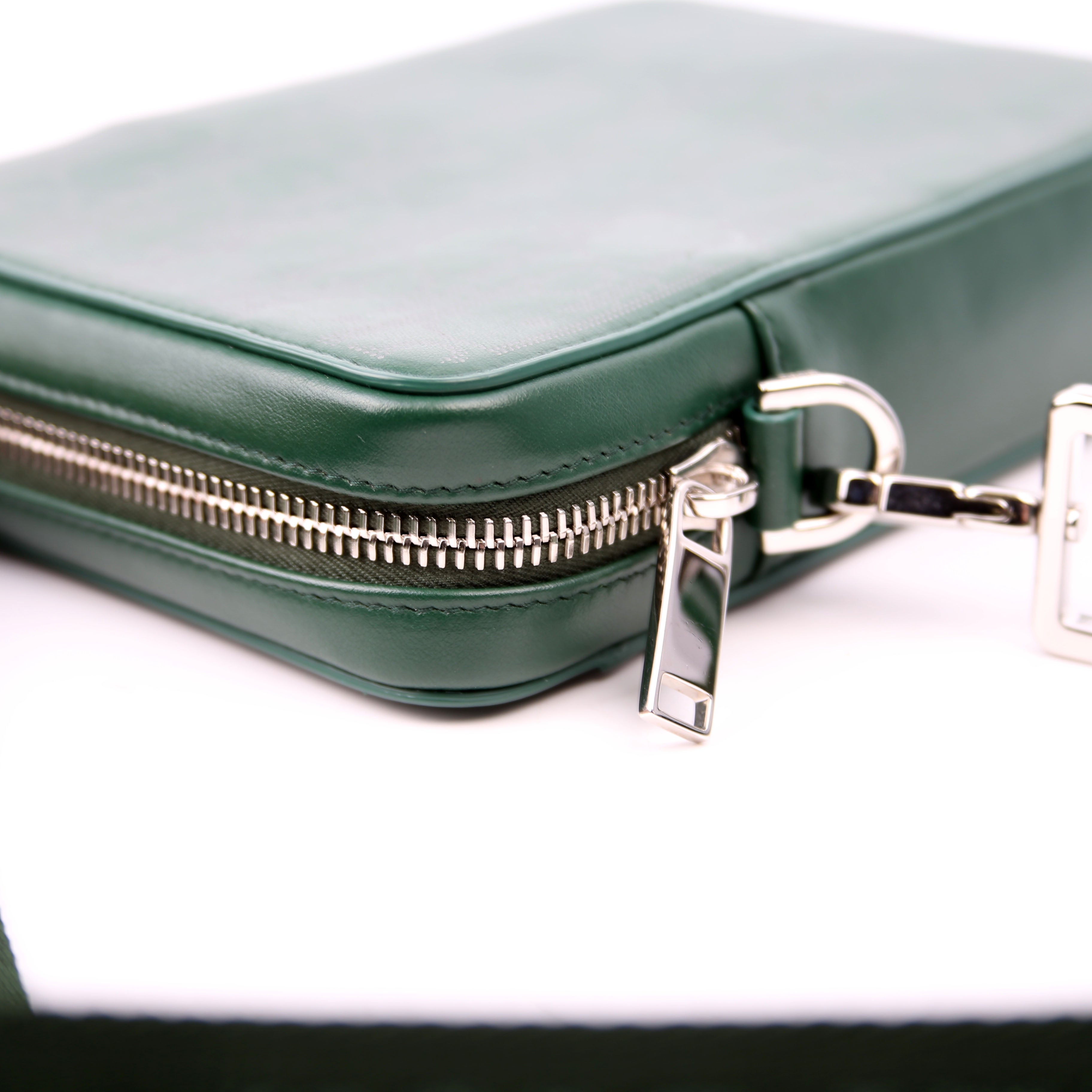 Christian Dior Galaxy World Tour Messenger Perforated Green