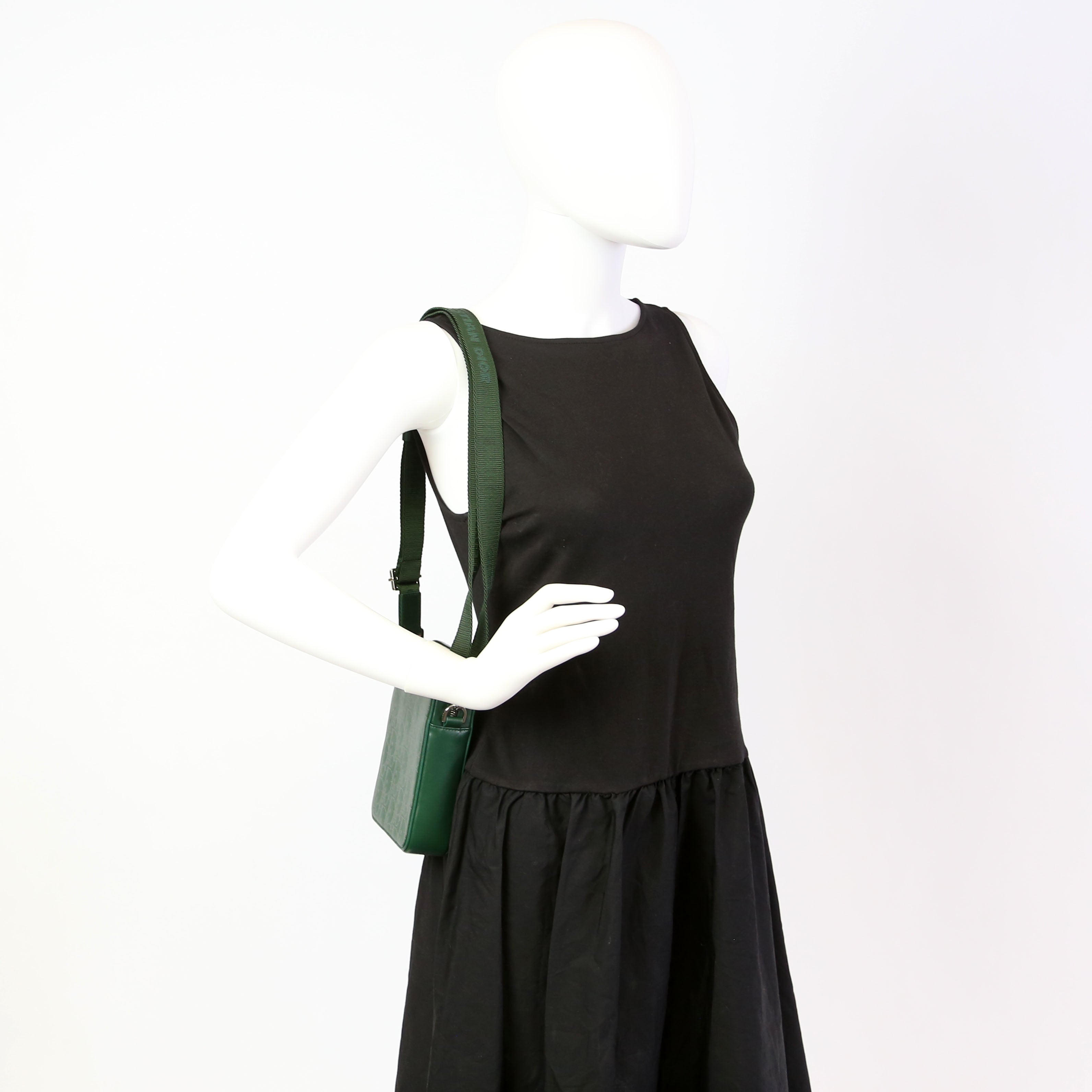 Christian Dior Galaxy World Tour Messenger Perforated Green