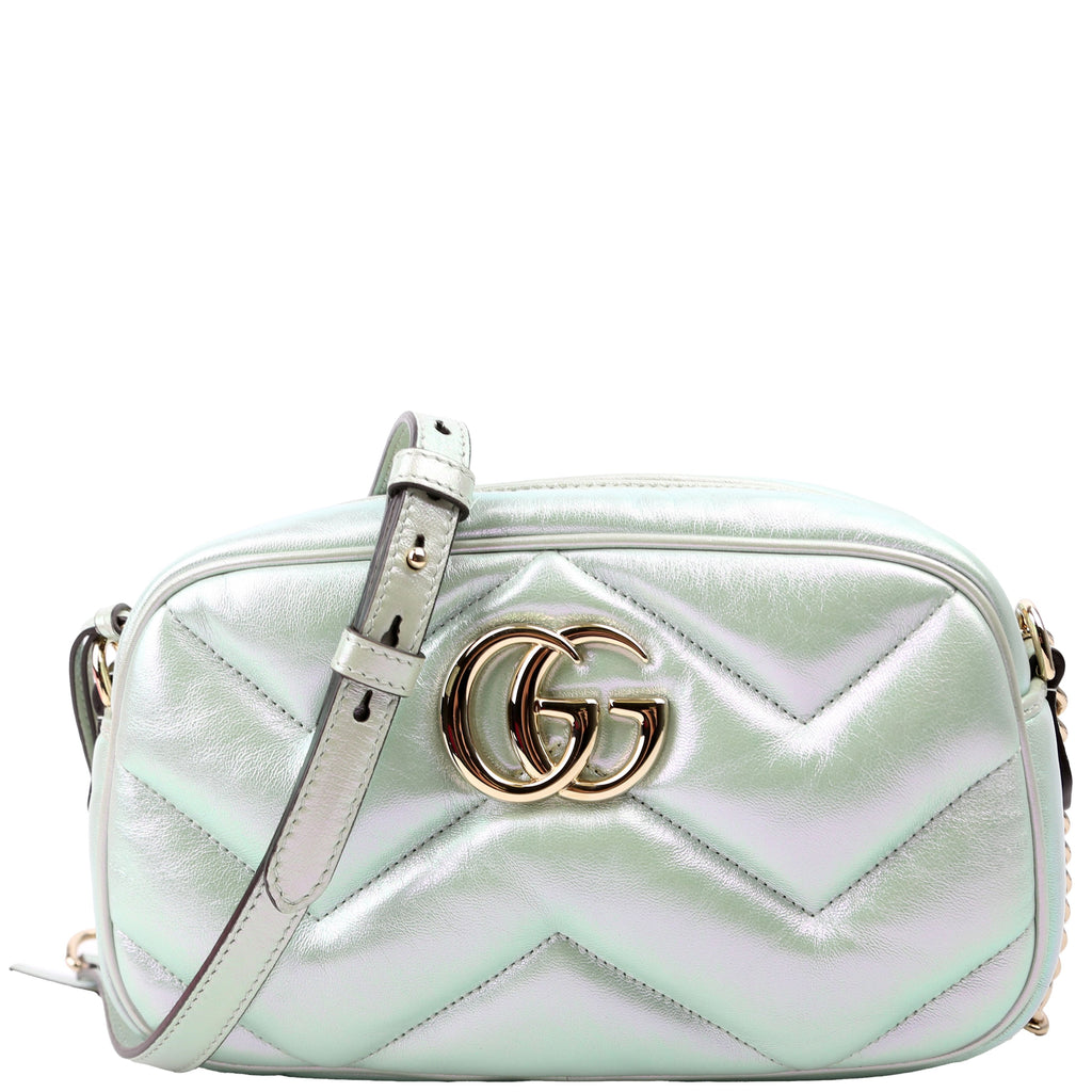 Gucci 447632 Marmont Small Leather Camera Iridescent