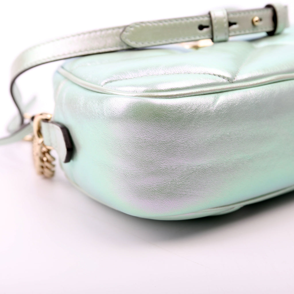 Gucci 447632 Marmont Small Leather Camera Iridescent